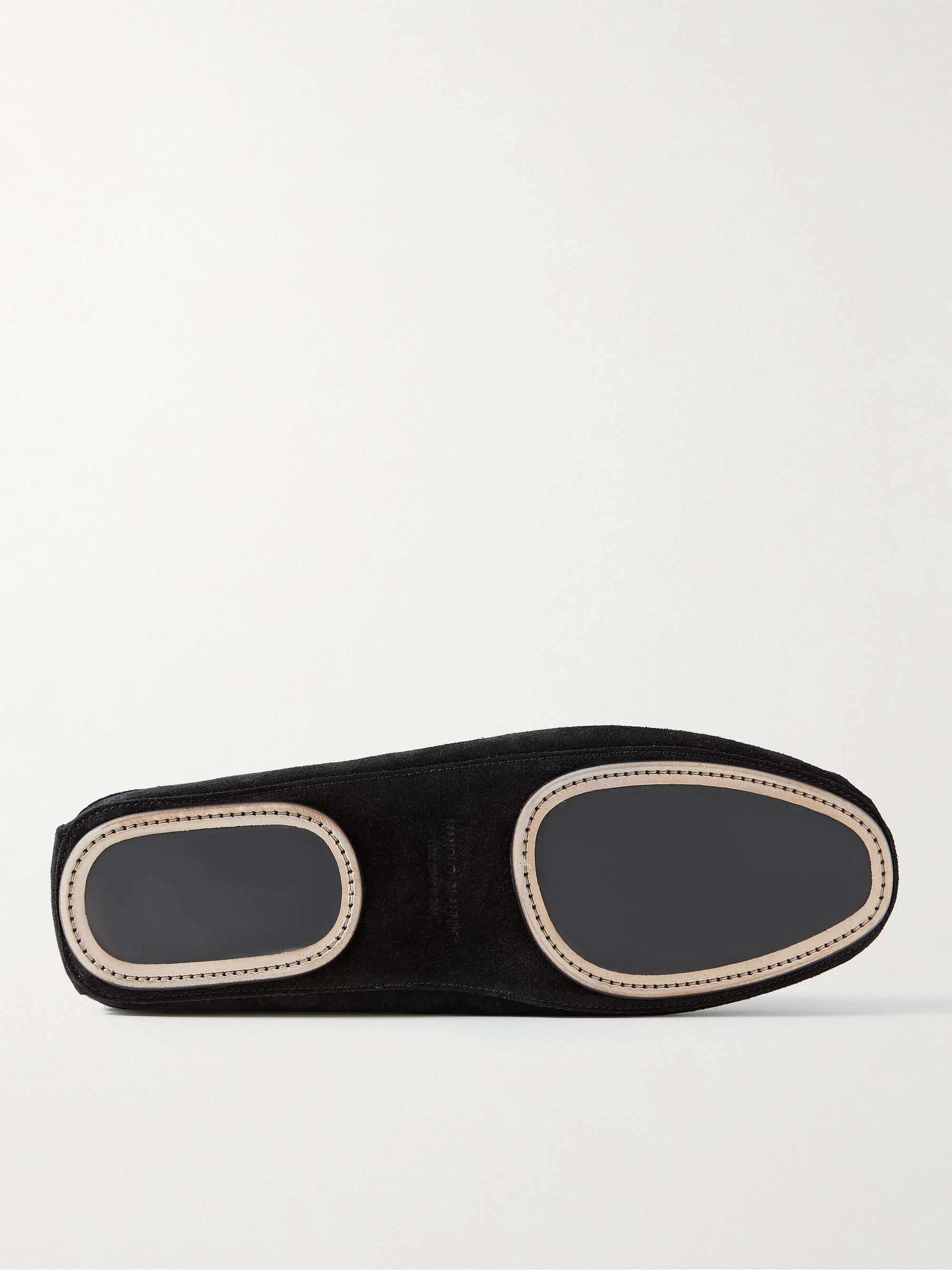 MANOLO BLAHNIK Crawford Suede Slippers