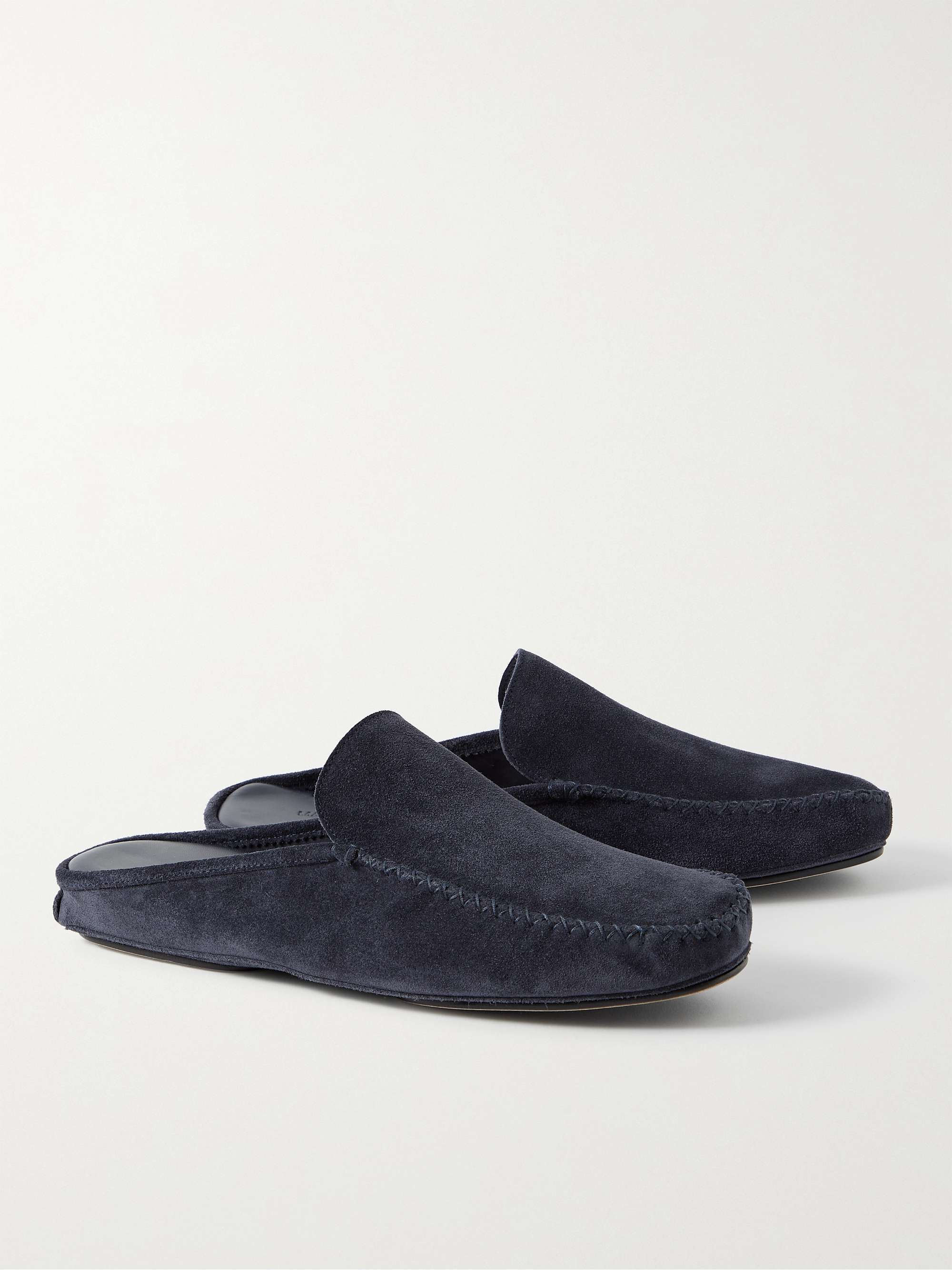 MANOLO BLAHNIK Crawford Suede Slippers