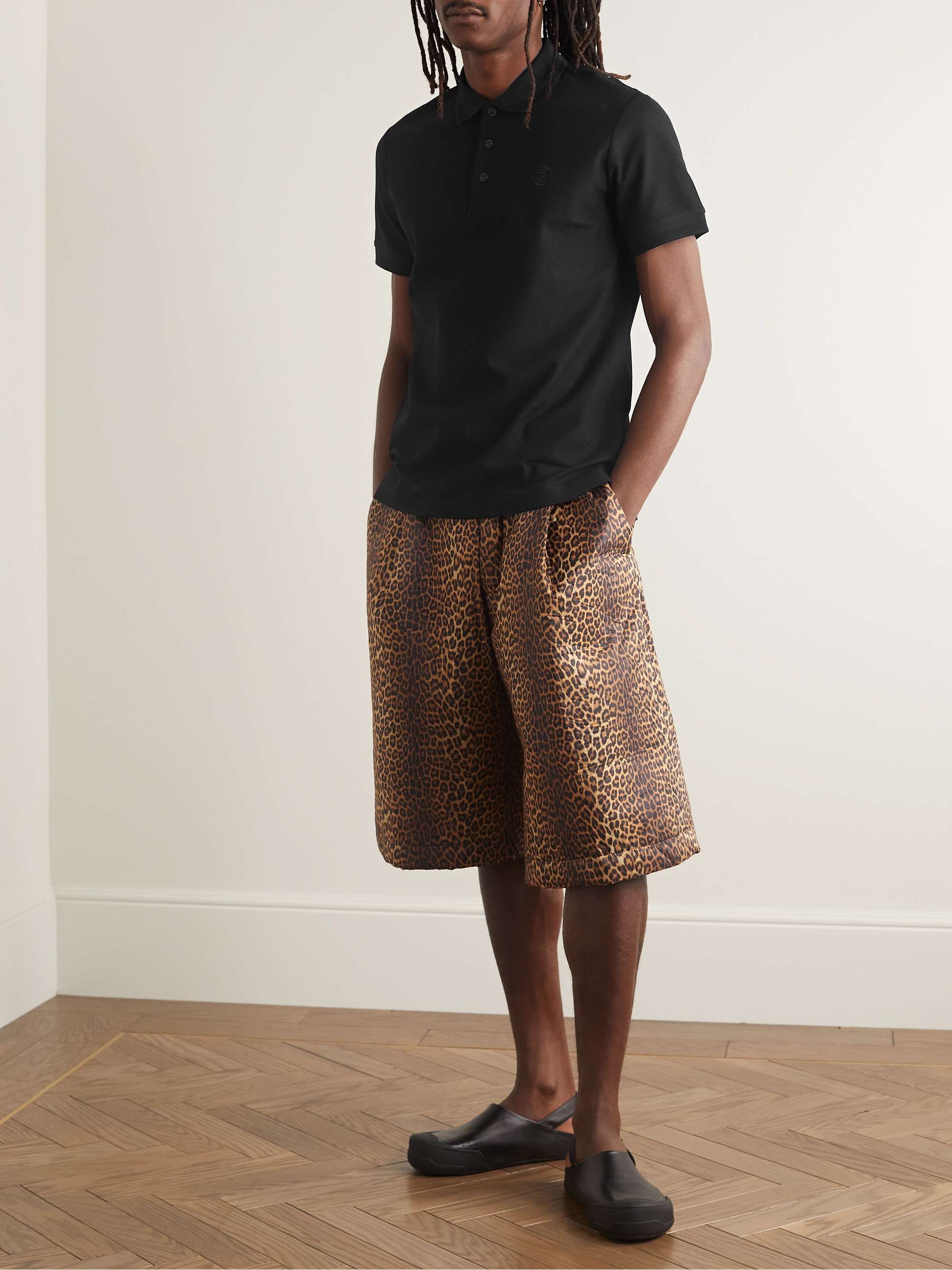 BURBERRY Polohemd aus Baumwoll-Piqué mit Logostickerei