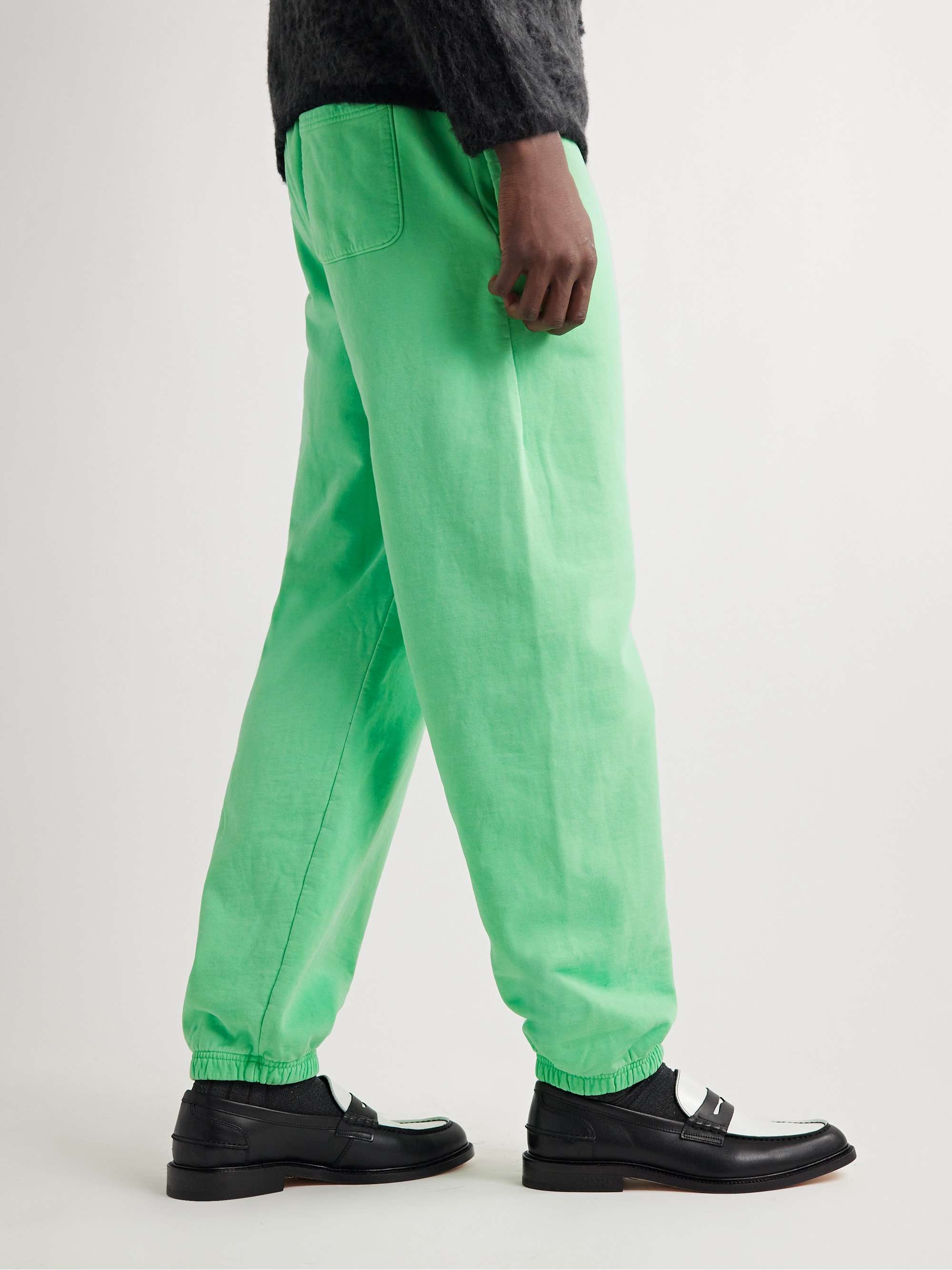 STÜSSY Tapered Cotton-Jersey Sweatpants