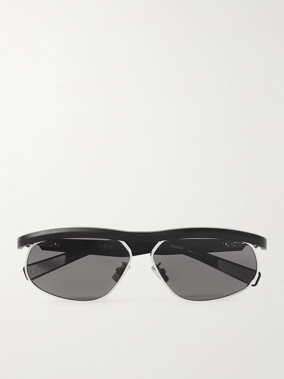 DIOR Eyewear DioRider S1U Oval-Frame Acetate and Silver-Tone Sunglasses - Men