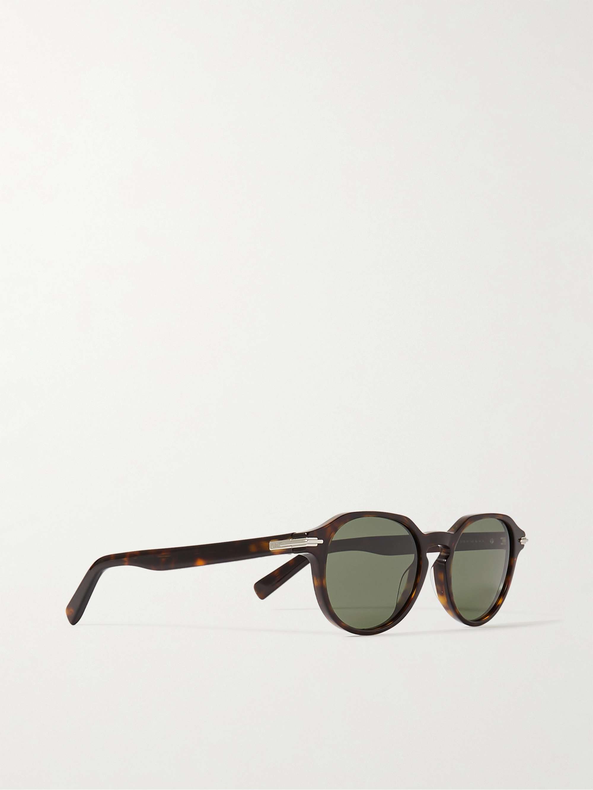 DIOR EYEWEAR DiorBlackSuit R2I Sonnenbrille mit rundem Rahmen aus Azetat in Schildpattoptik