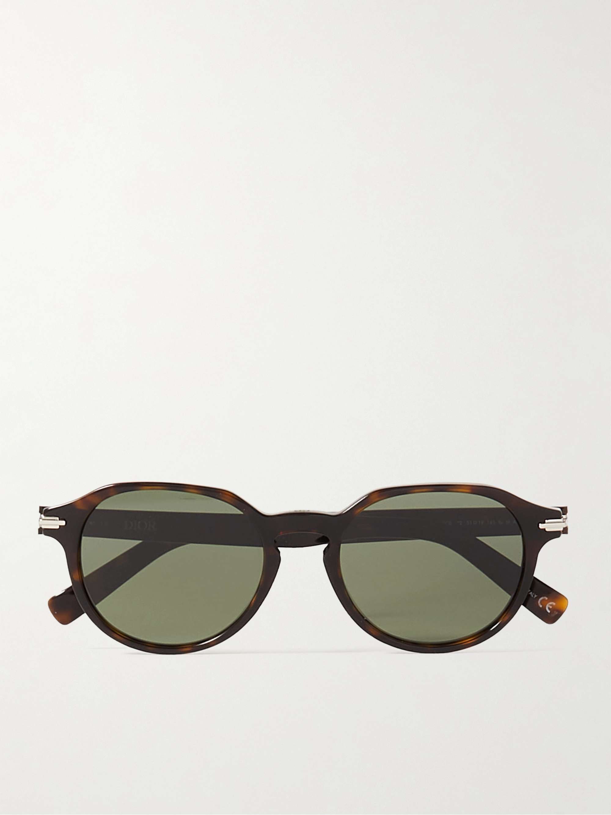DIOR EYEWEAR DiorBlackSuit R2I Round-Frame Tortoiseshell Acetate Sunglasses