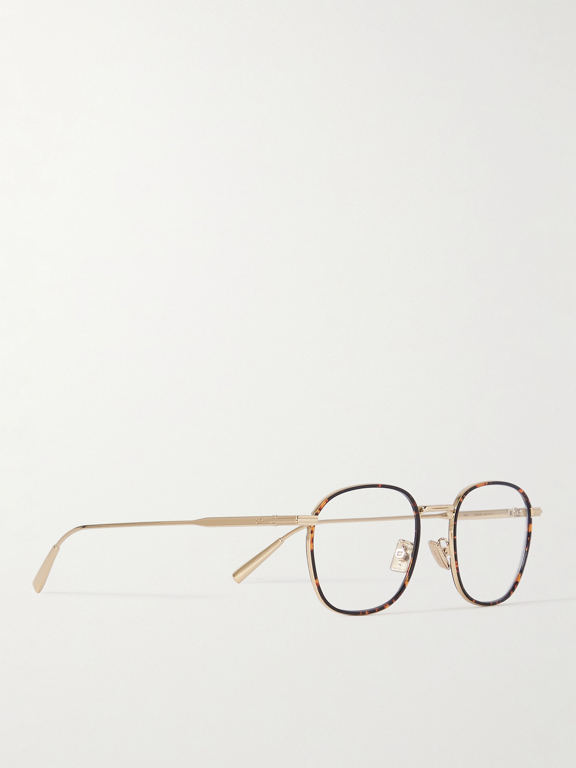 Shop Dior Blacksuito S2u Round-frame Tortoiseshell Acetate And Gold-tone Optical Glasses