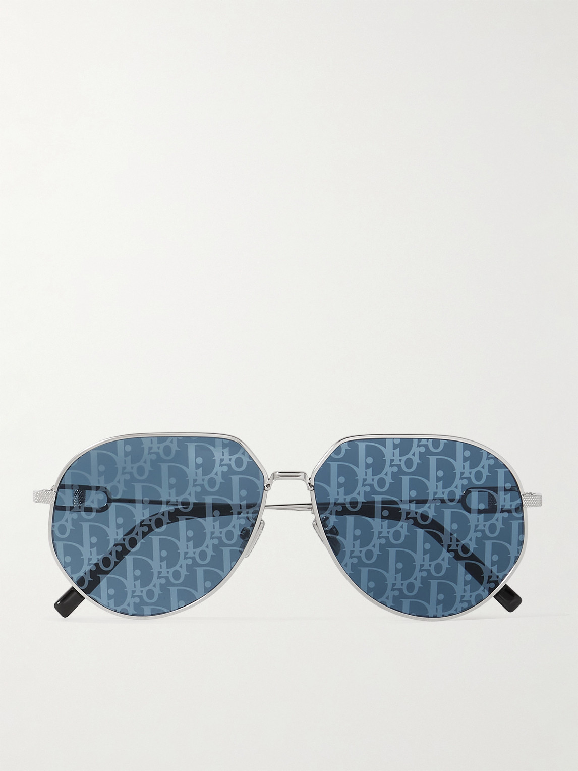 DIOR Eyewear CD Link A1U Round-Frame Silver-Tone Mirrored Sunglasses - Men