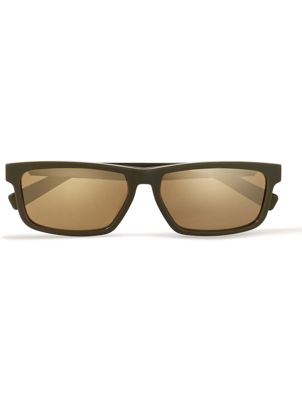 Dior Ider S2u Rectangle-frame Acetate Mirrored Sunglasses In Green