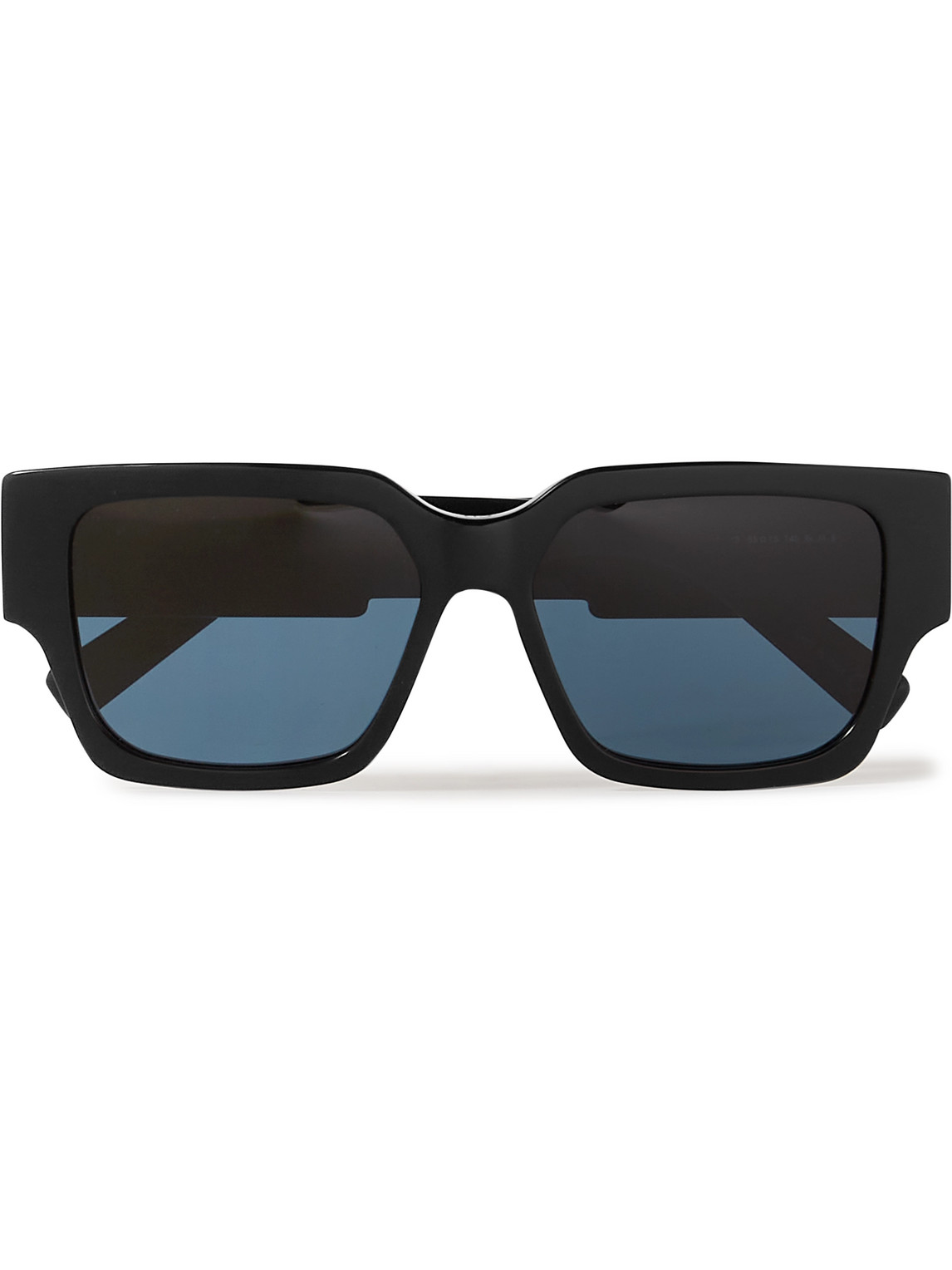 Dior Cd Su Square-frame Acetate And Silver-tone Sunglasses In Black