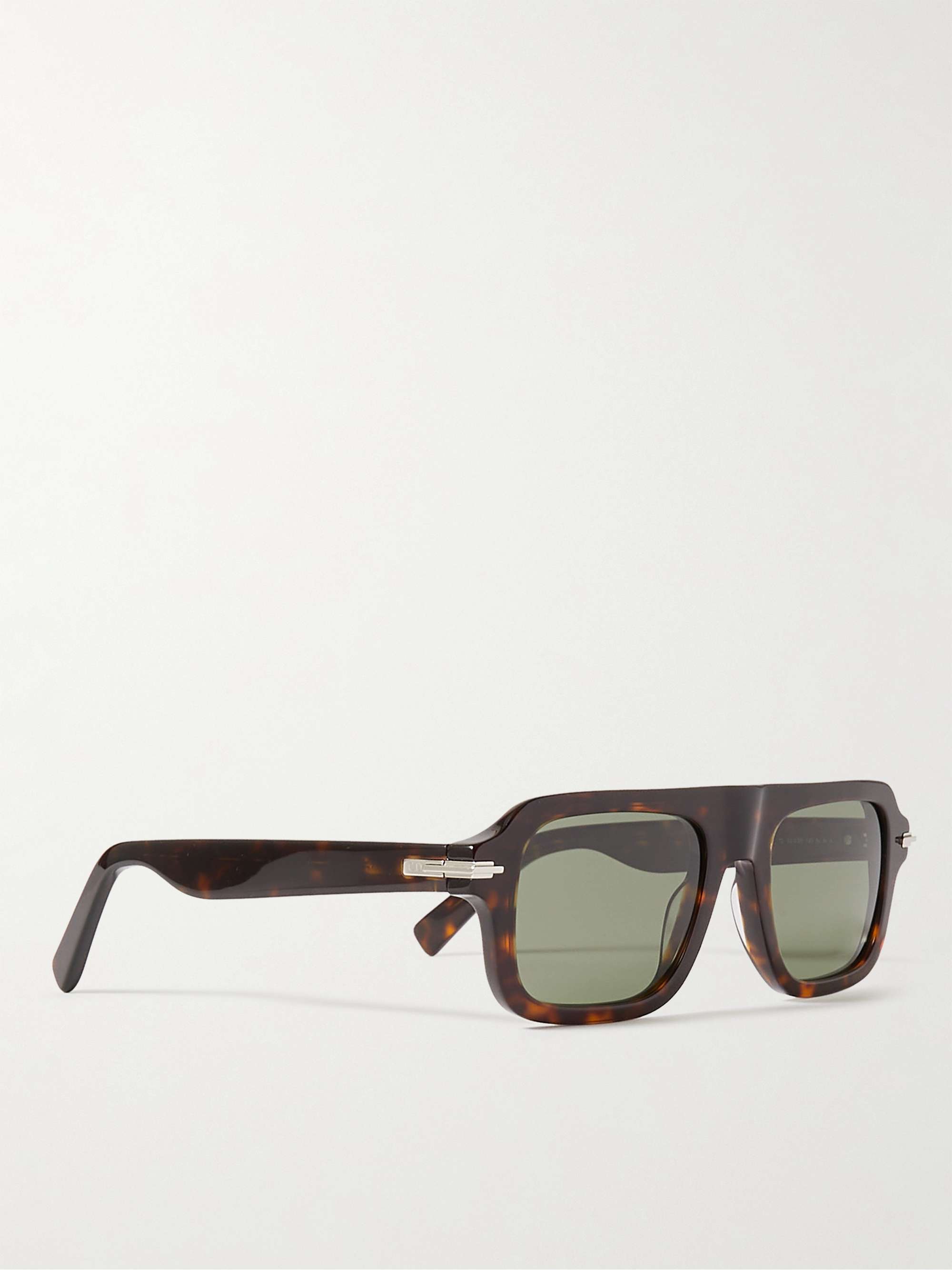 DIOR EYEWEAR DiorBlackSuit N2I Square-Frame Tortoiseshell Acetate Sunglasses
