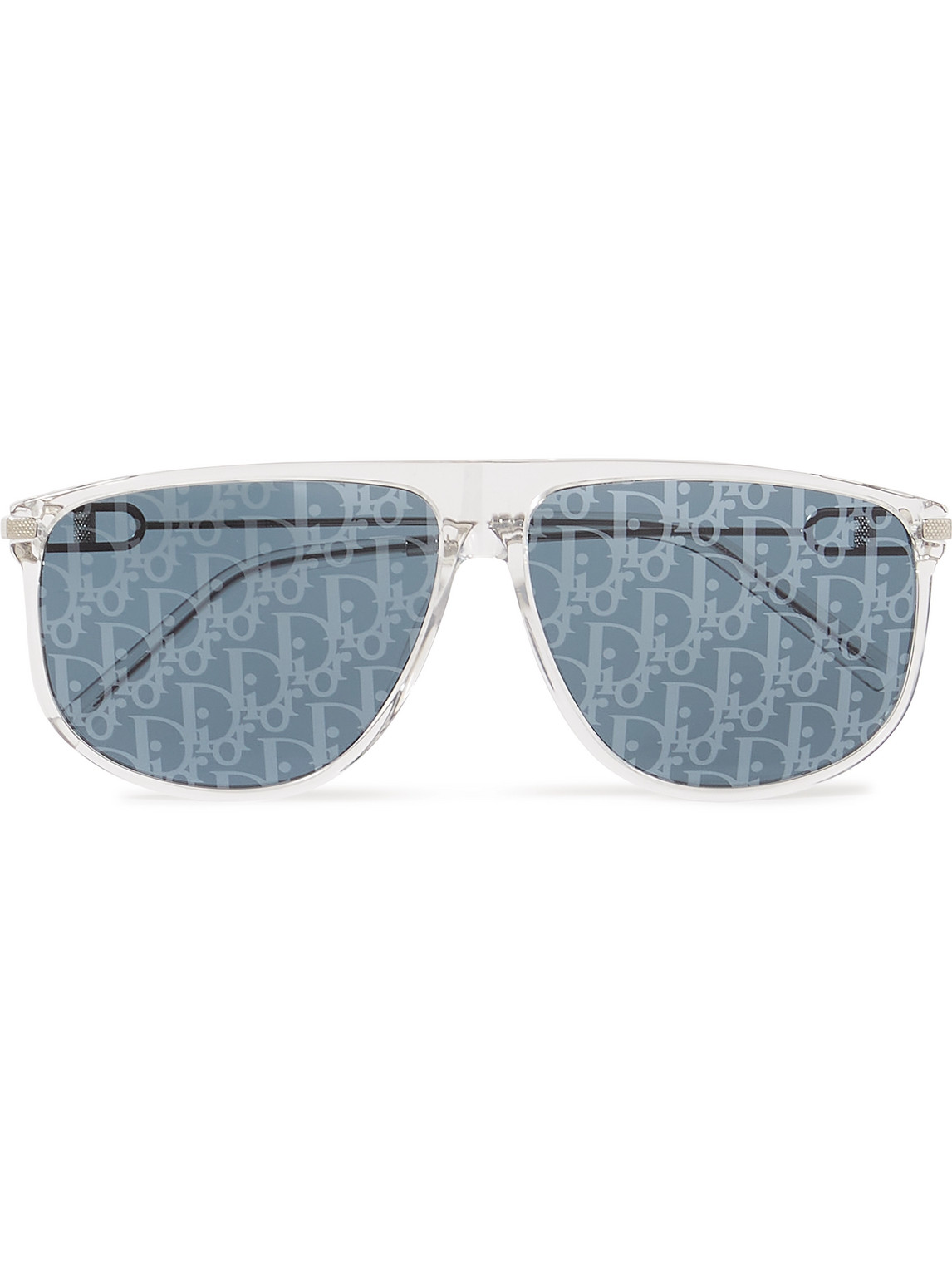 Dior Cd Link S2u D-frame Acetate And Silver-tone Mirrored Sunglasses