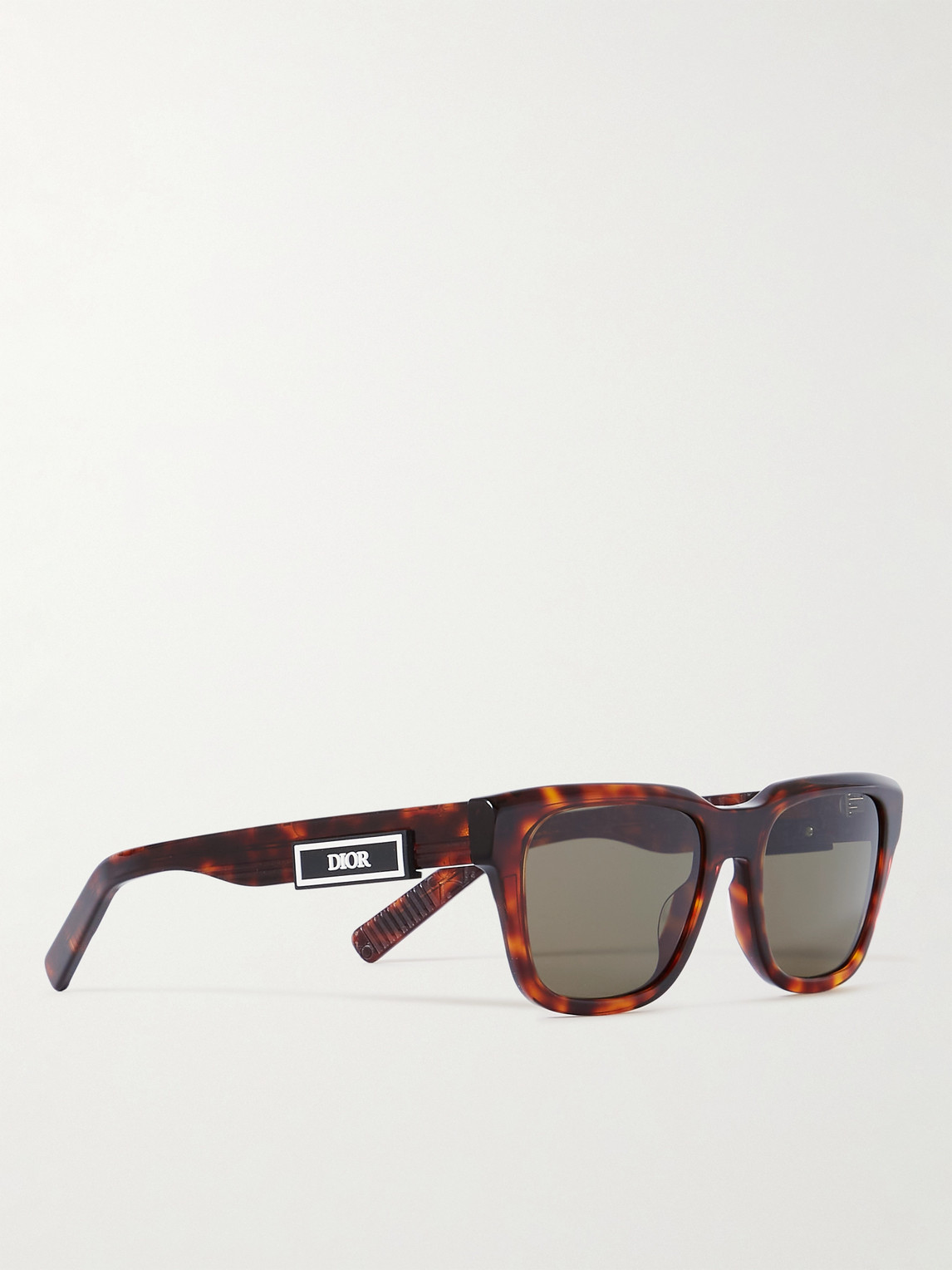 Shop Dior B23 S1i Square-frame Tortoiseshell Acetate Sunglasses