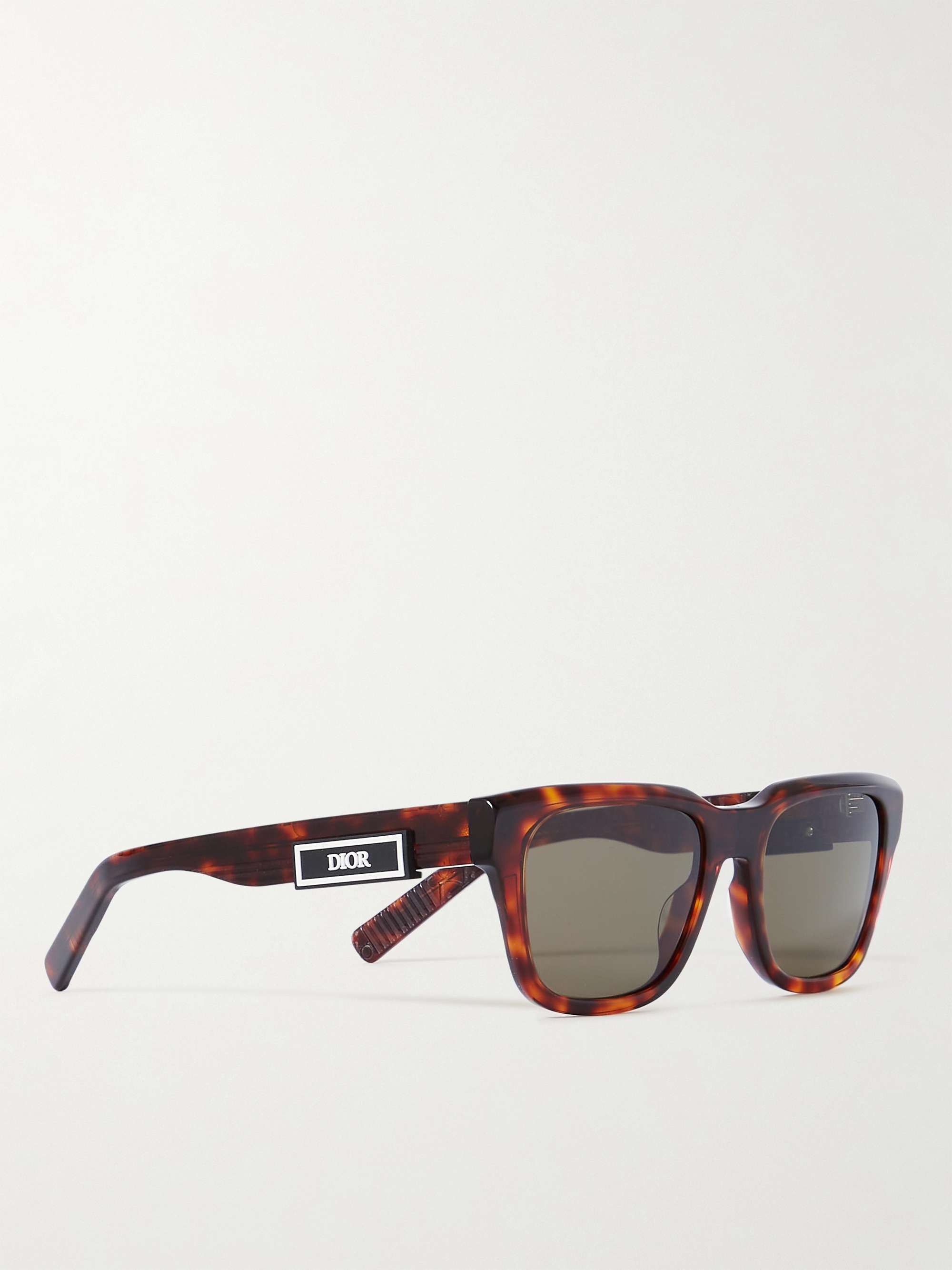 DIOR EYEWEAR DiorB23 S1I Square-Frame Tortoiseshell Acetate Sunglasses