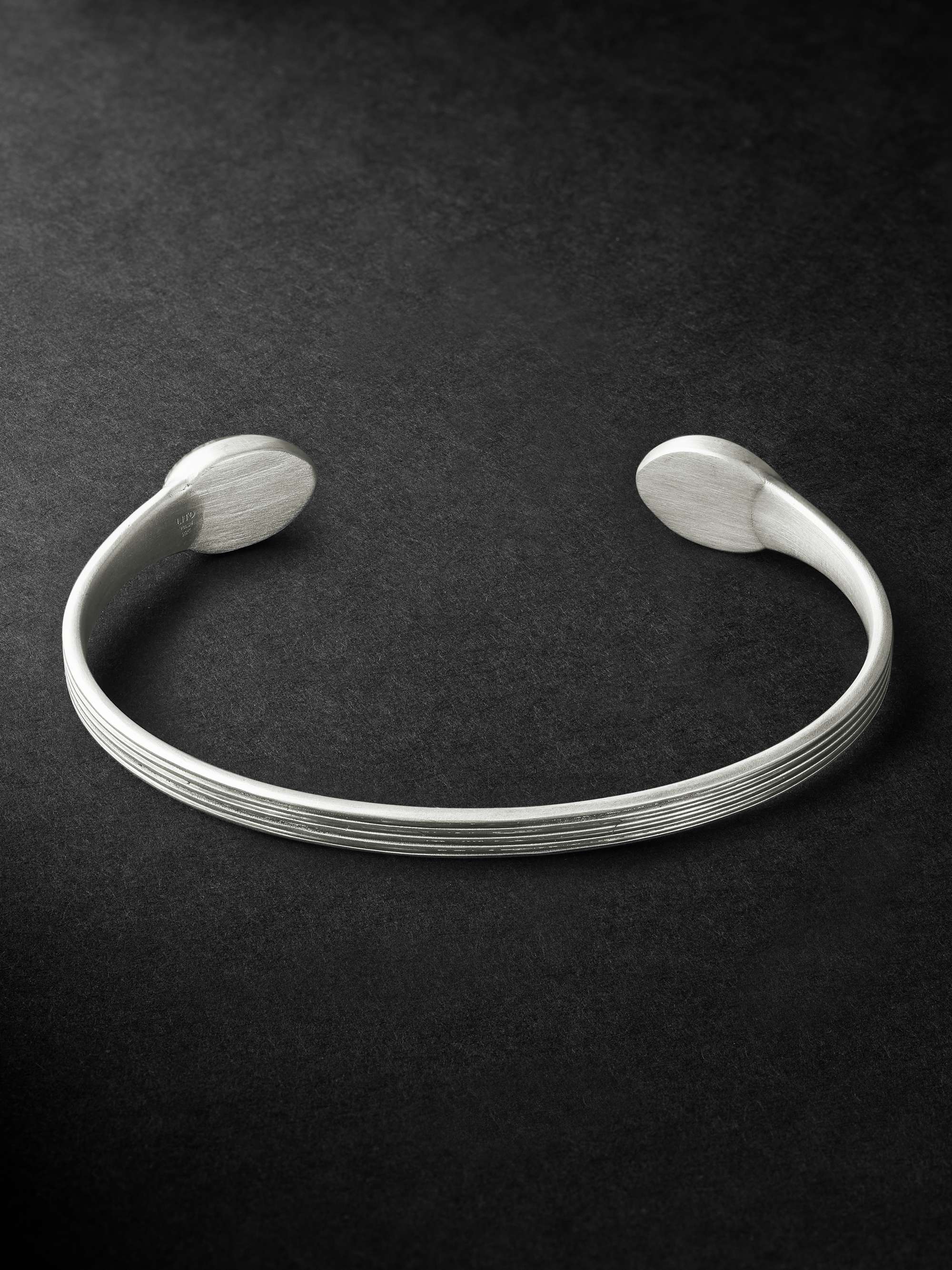 LITO Burnished Silver Ferrite Bangle