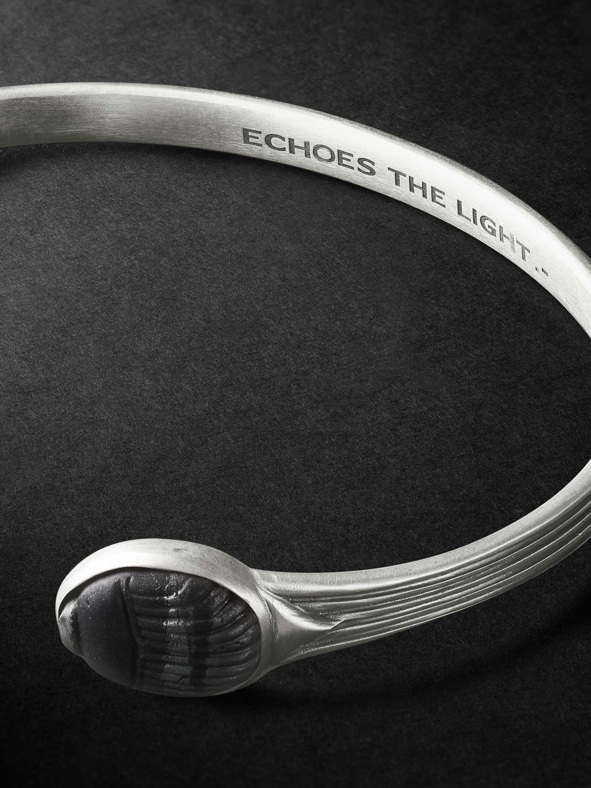 LITO Burnished Silver Ferrite Bangle