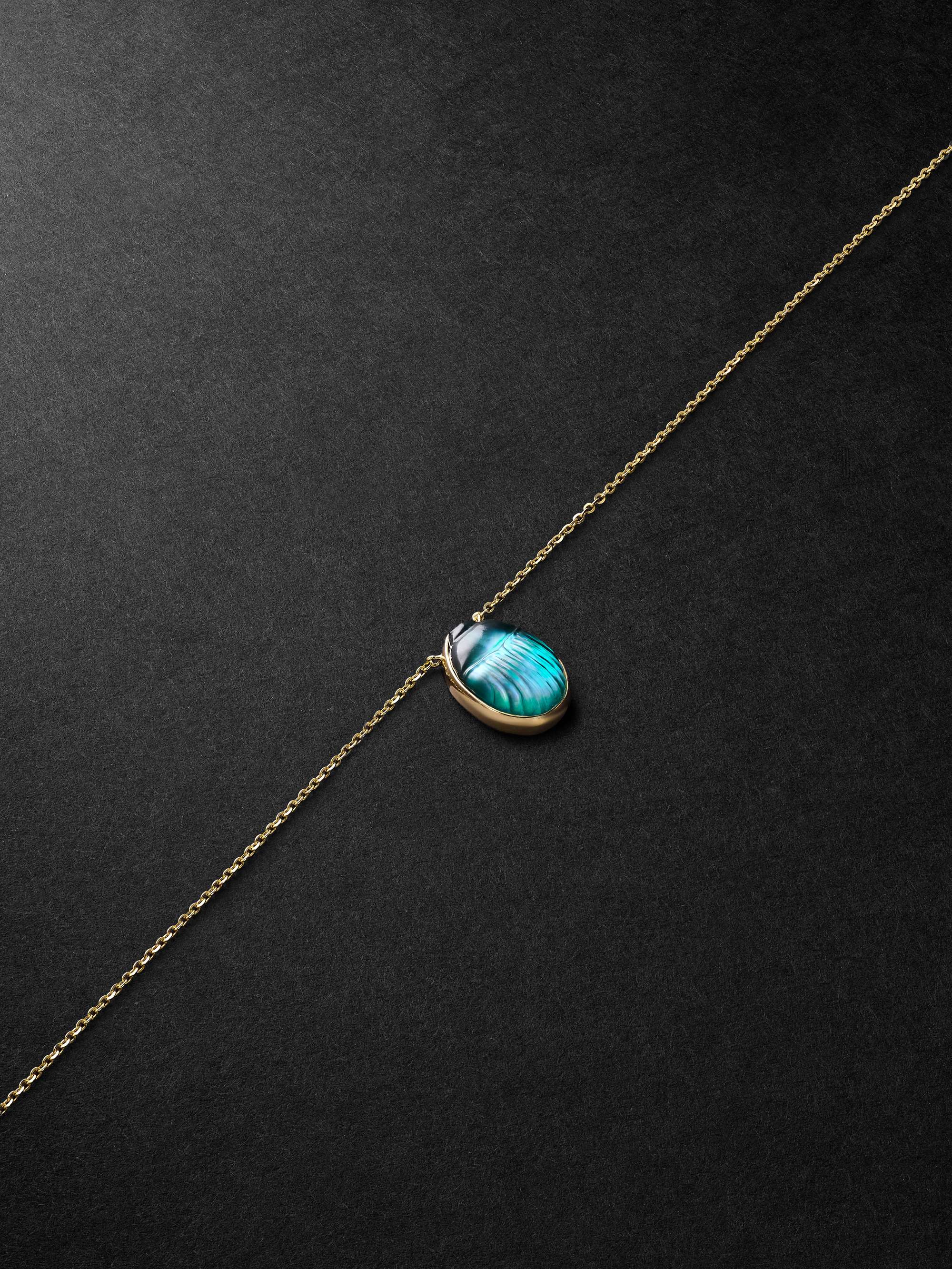 LITO Giada Gold, Chalcedony and Diamond Necklace