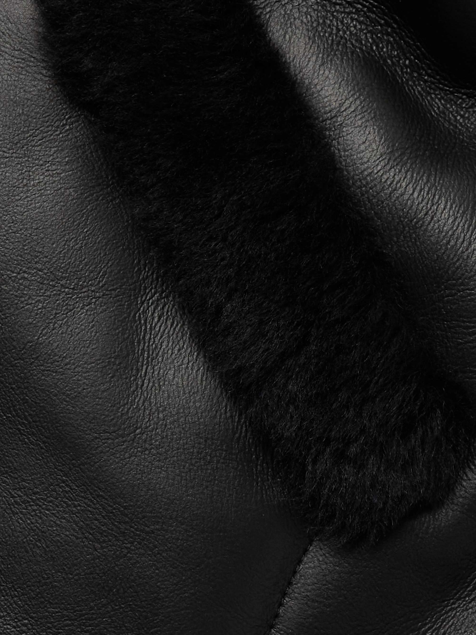 MR P. Shearling-Lined Nappa Leather Trucker Jacket
