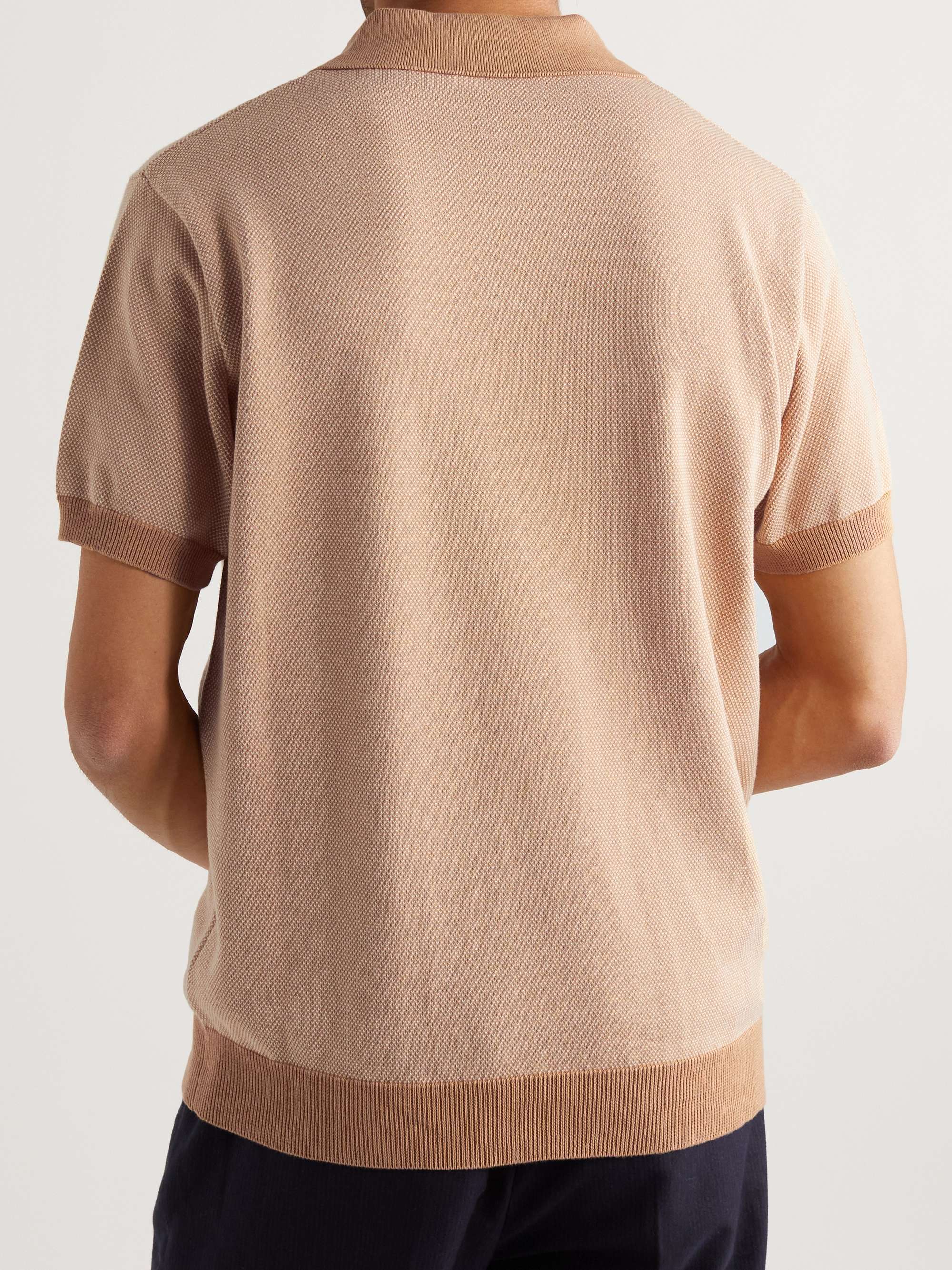 MR P. Honeycomb-Knit Cotton Polo Shirt
