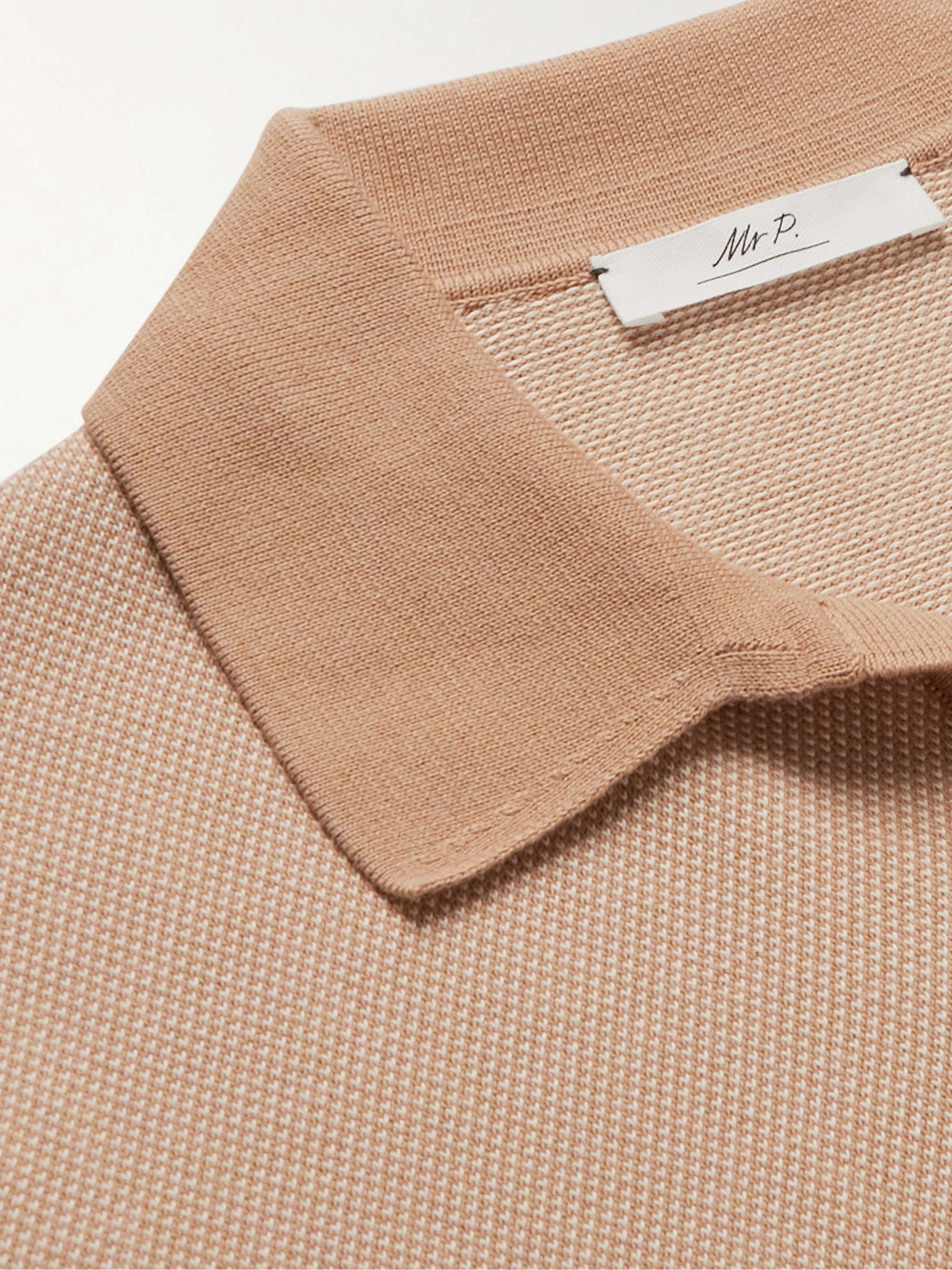 MR P. Honeycomb-Knit Cotton Polo Shirt