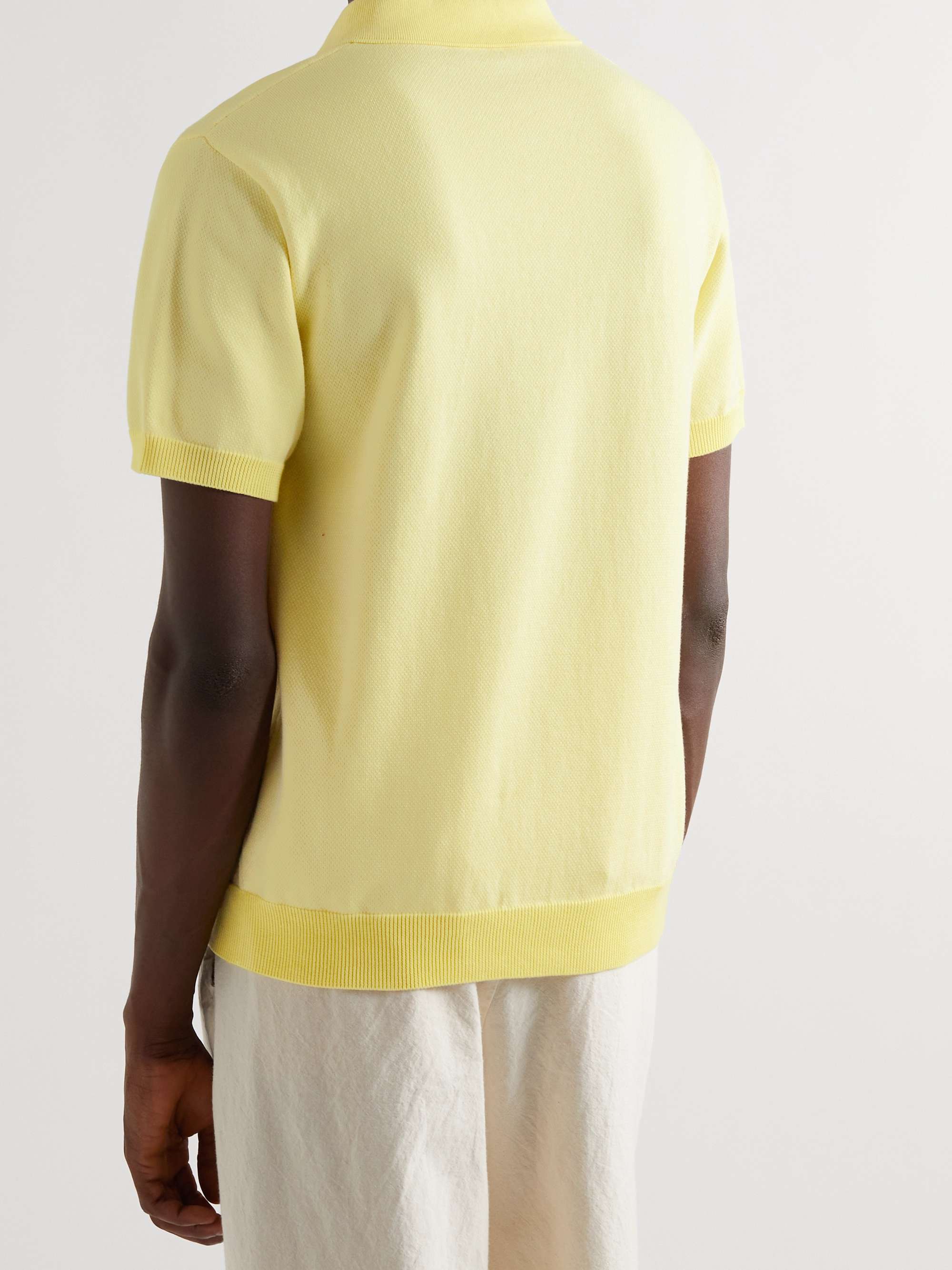 MR P. Honeycomb-Knit Cotton Polo Shirt
