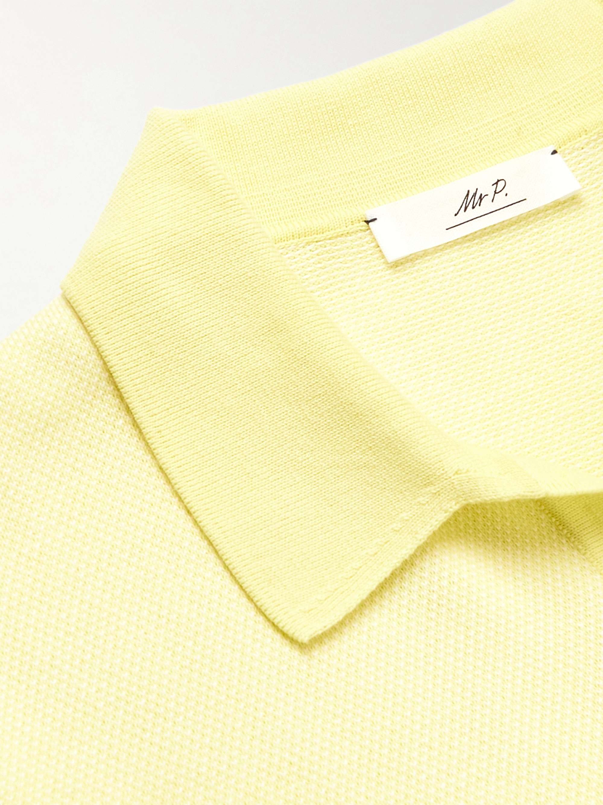 MR P. Honeycomb-Knit Cotton Polo Shirt