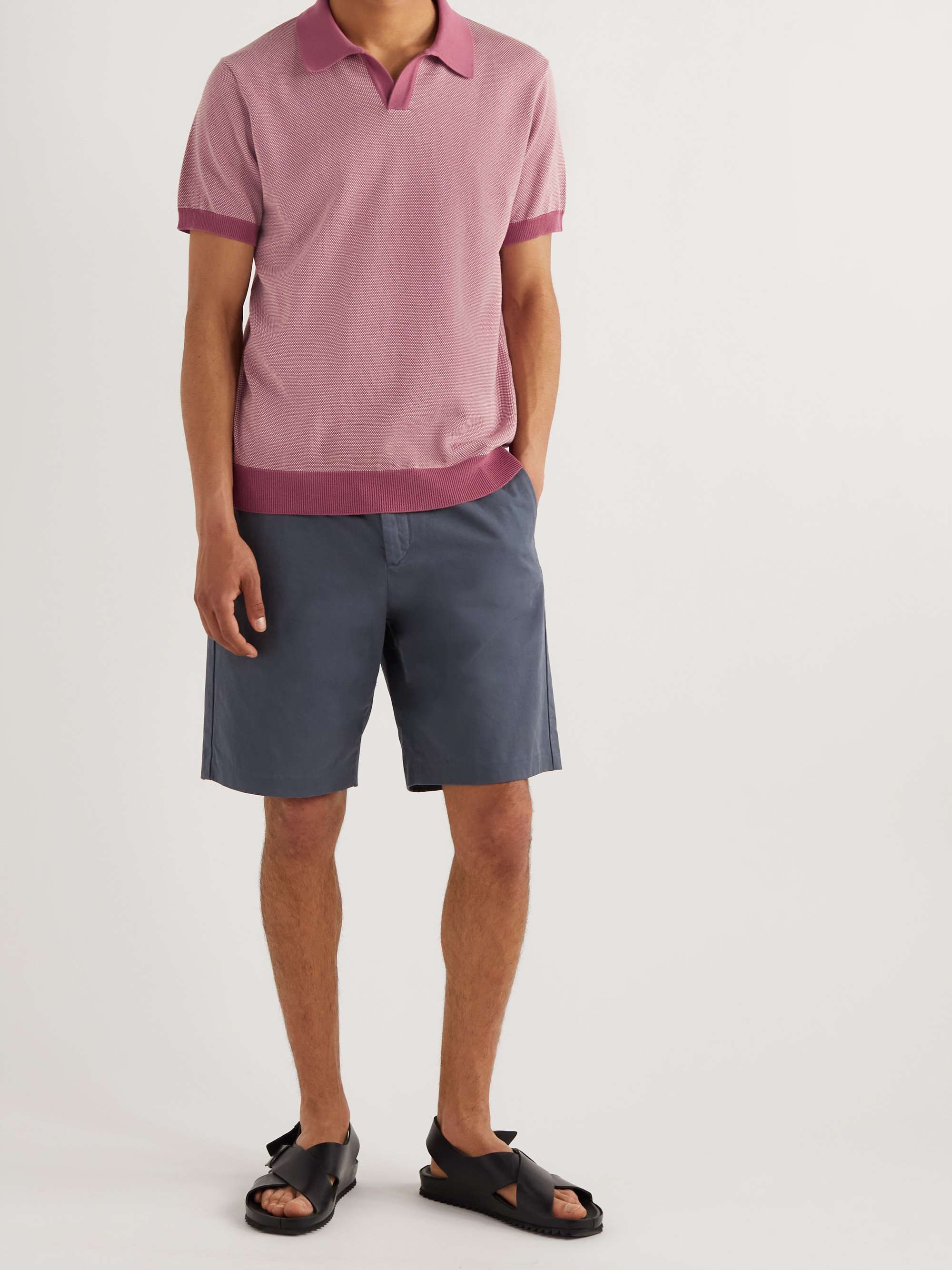 MR P. Honeycomb-Knit Cotton Polo Shirt