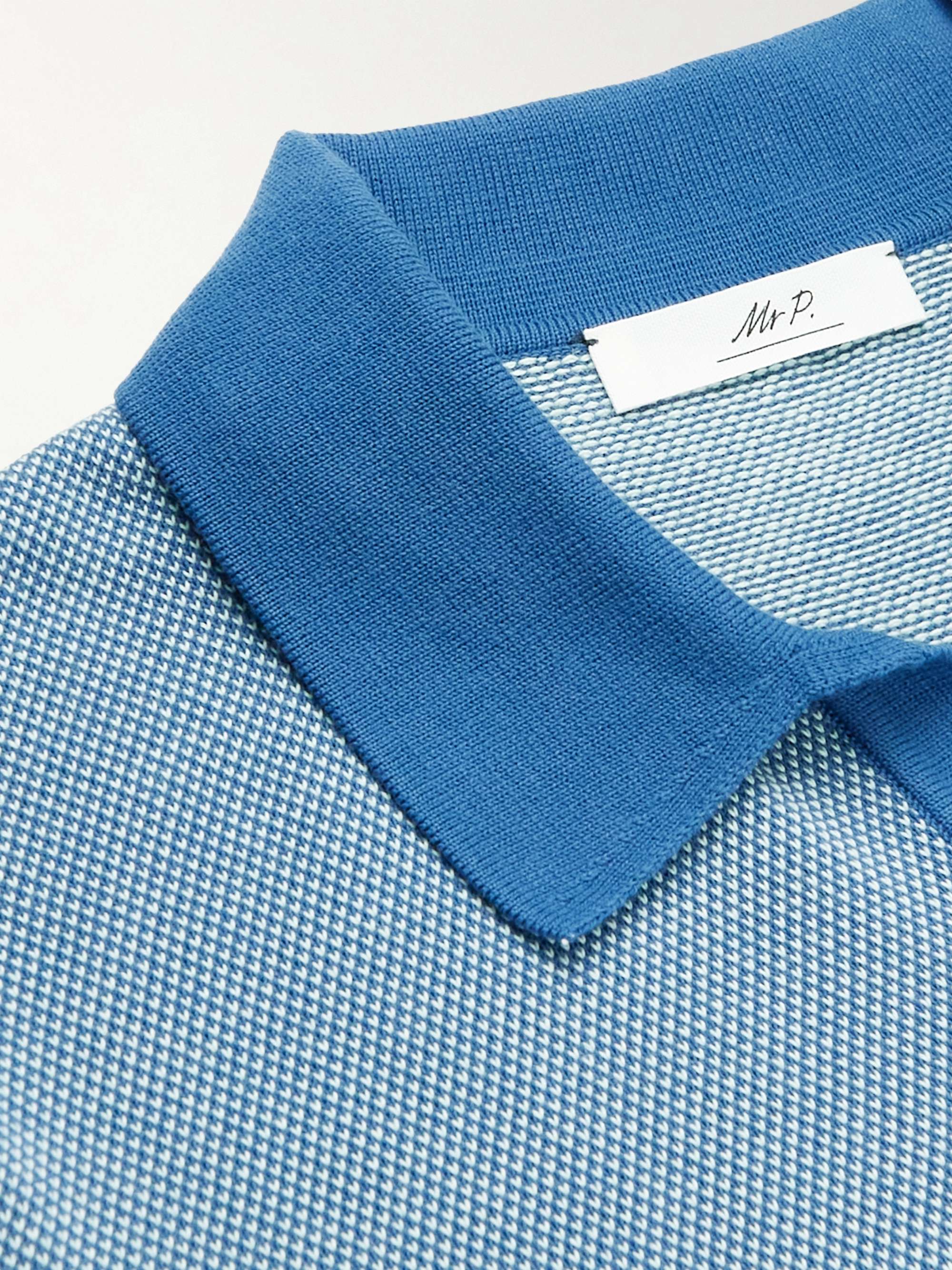 MR P. Honeycomb-Knit Cotton Polo Shirt