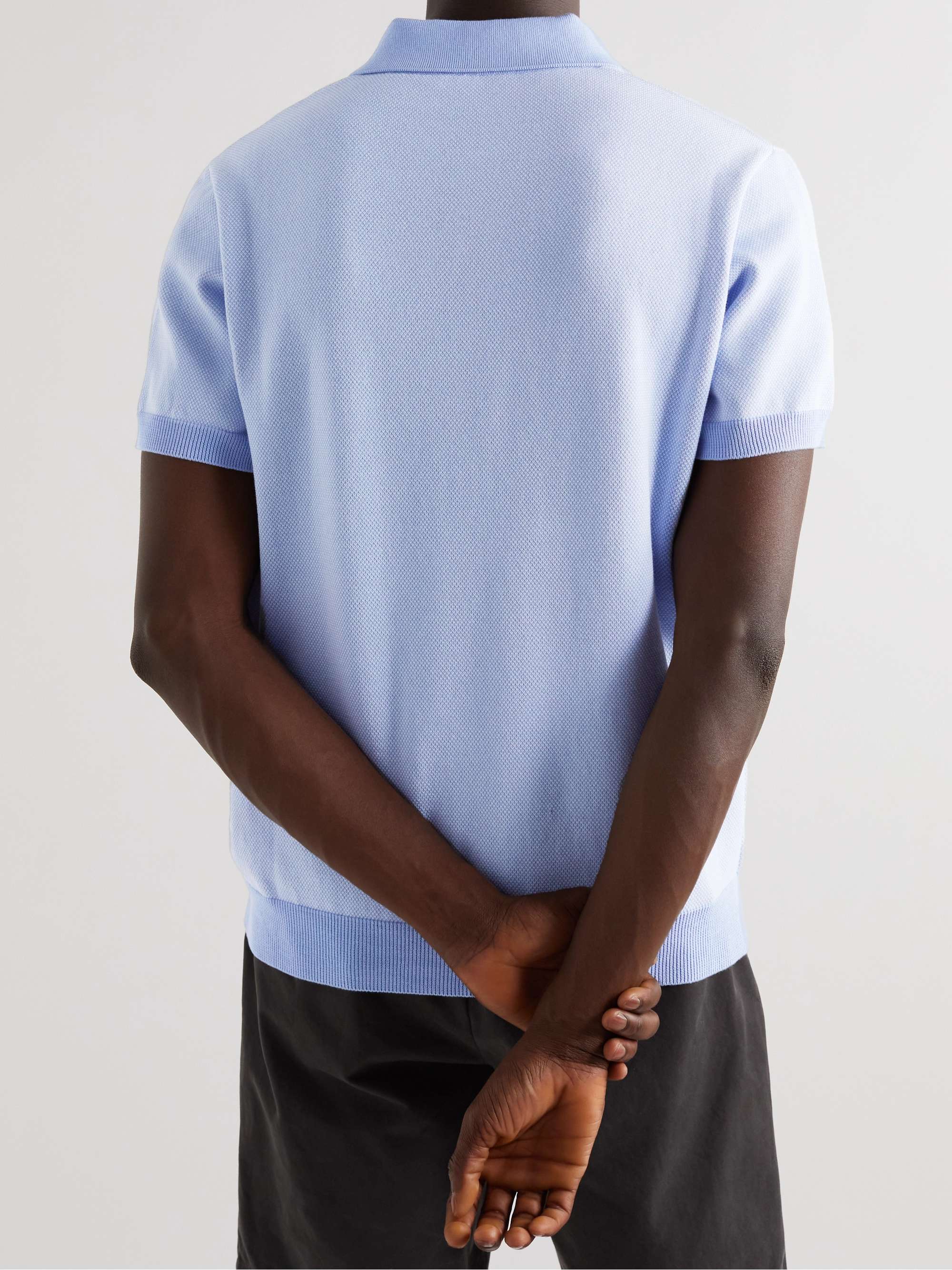 MR P. Honeycomb-Knit Cotton Polo Shirt