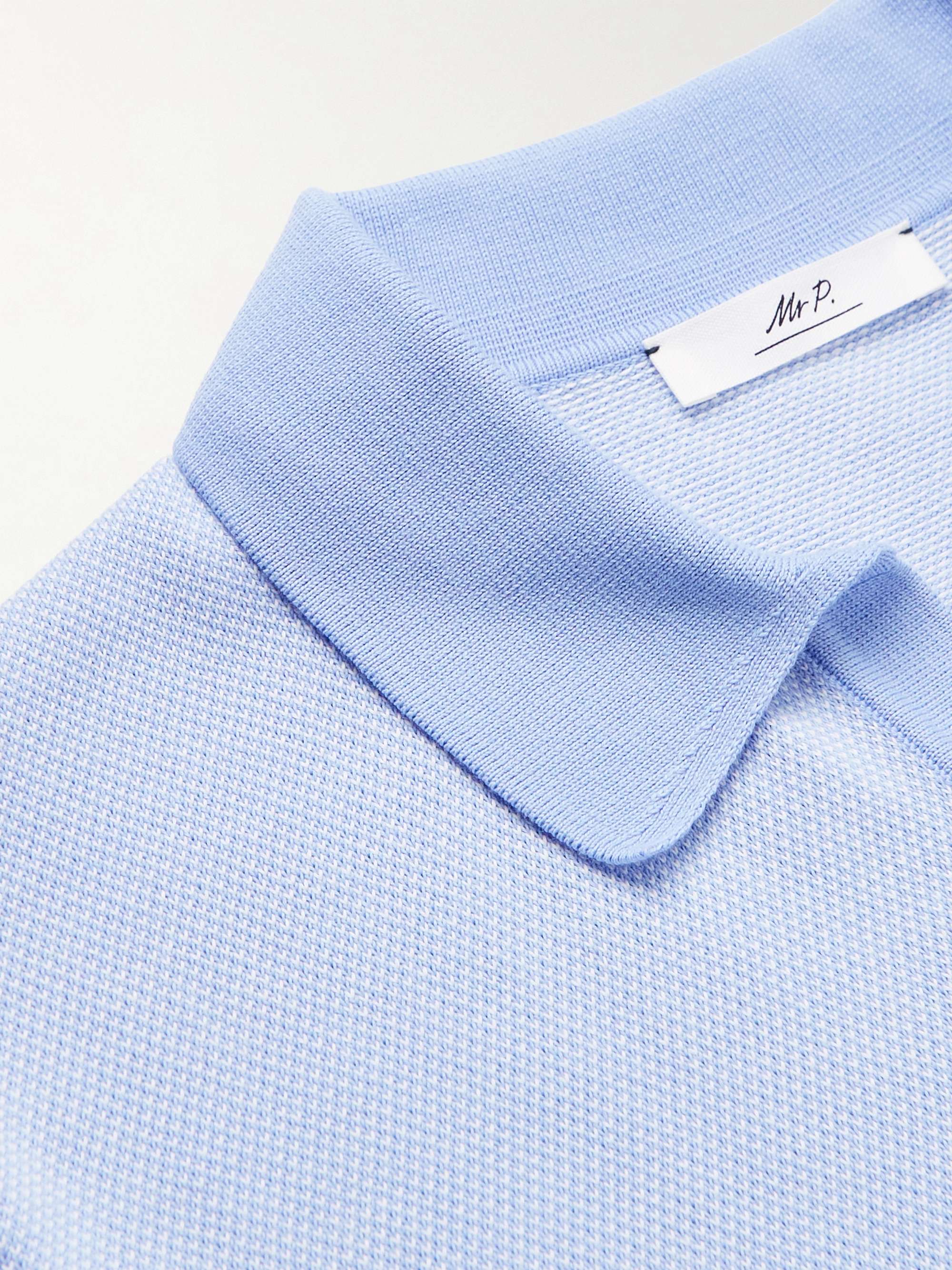 MR P. Honeycomb-Knit Cotton Polo Shirt