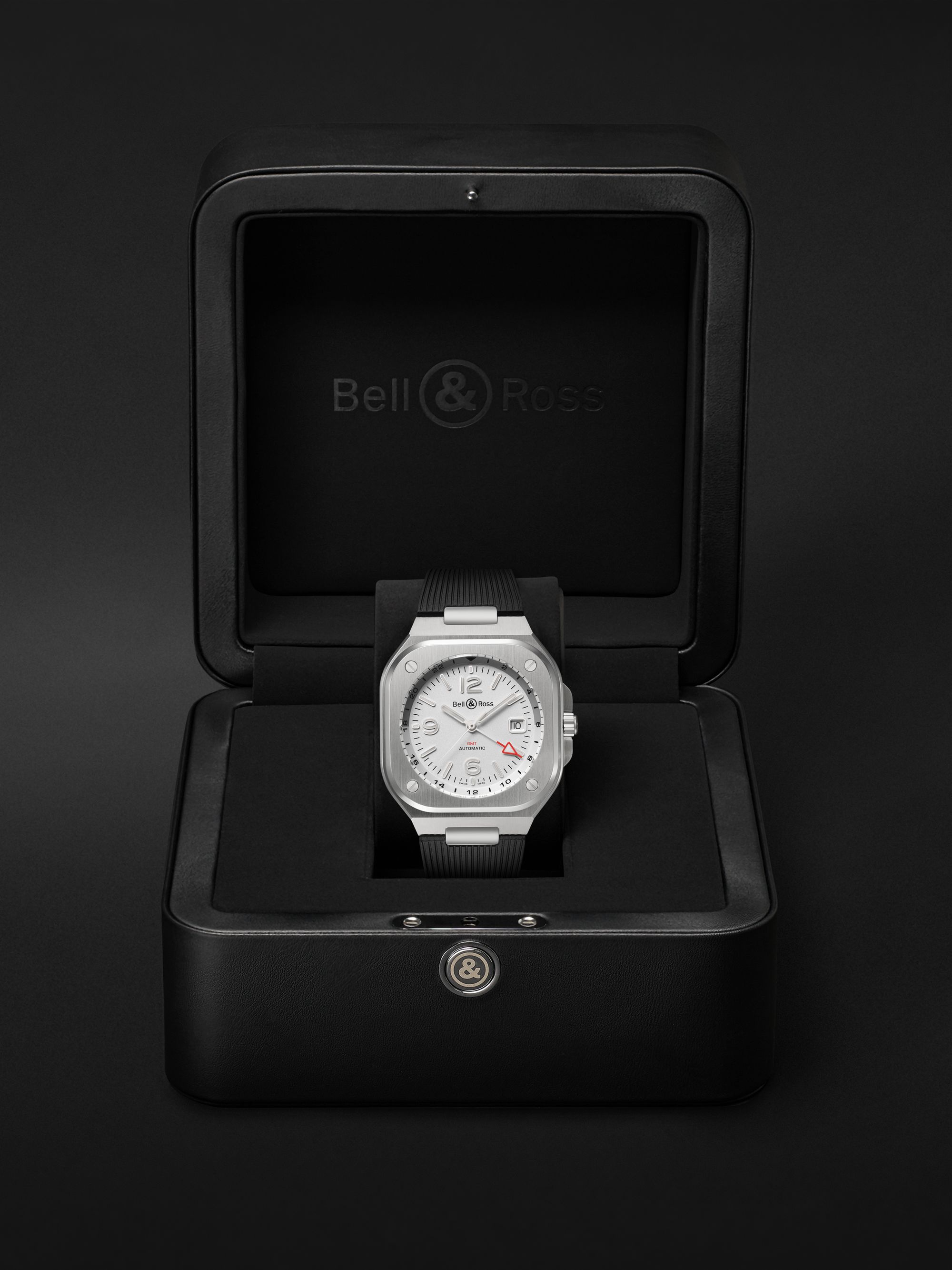 BELL & ROSS BR 05 Automatic 41mm Stainless Steel and Rubber Watch, Ref. No. BR05G-SI-ST/SRB BU23NOV