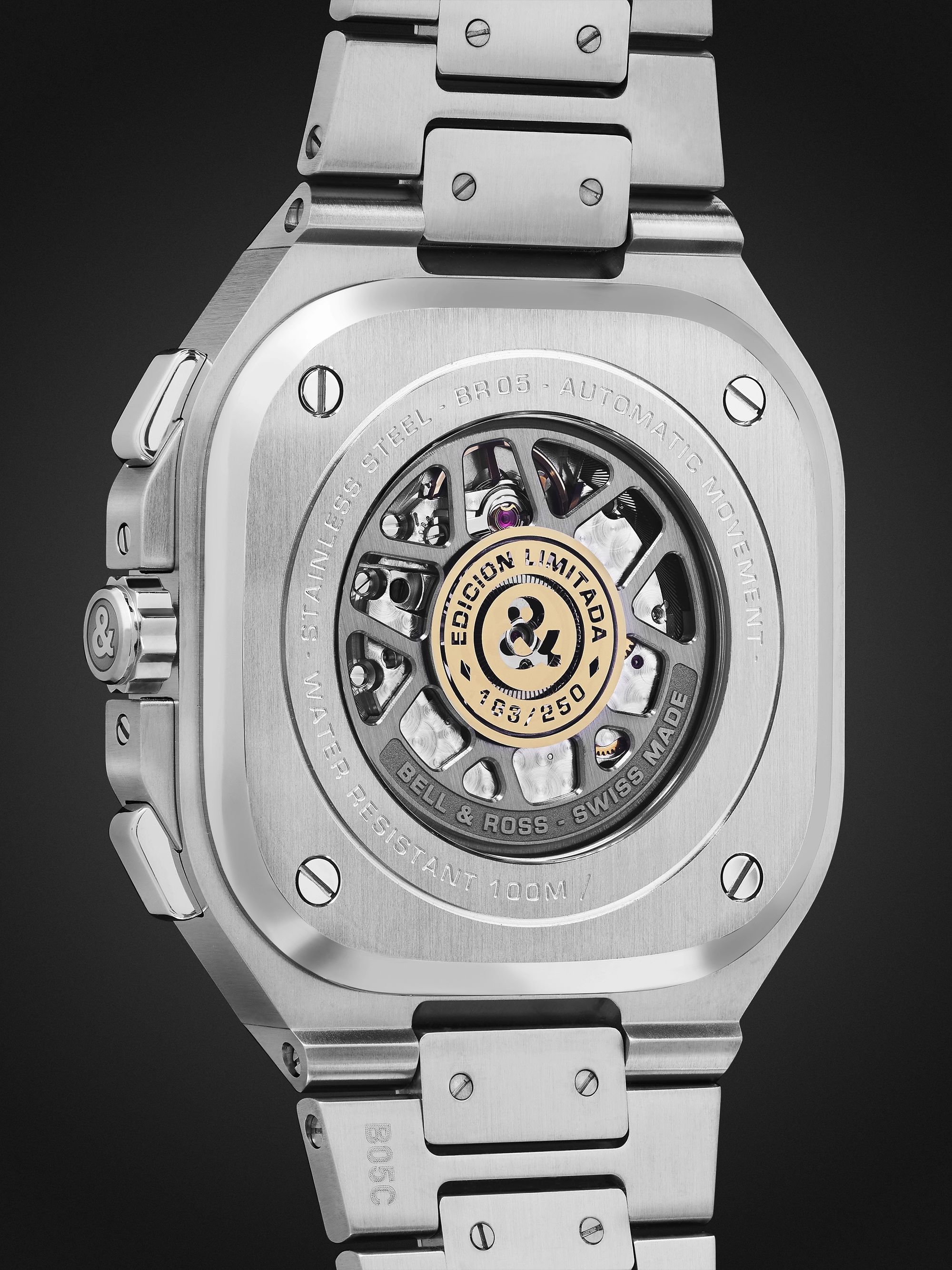 BELL & ROSS BR 05 Limited Edition Automatic Chronograph 42mm Stainless Steel and Rose Gold Watch, Ref. No. BR05C-LDA/SSG