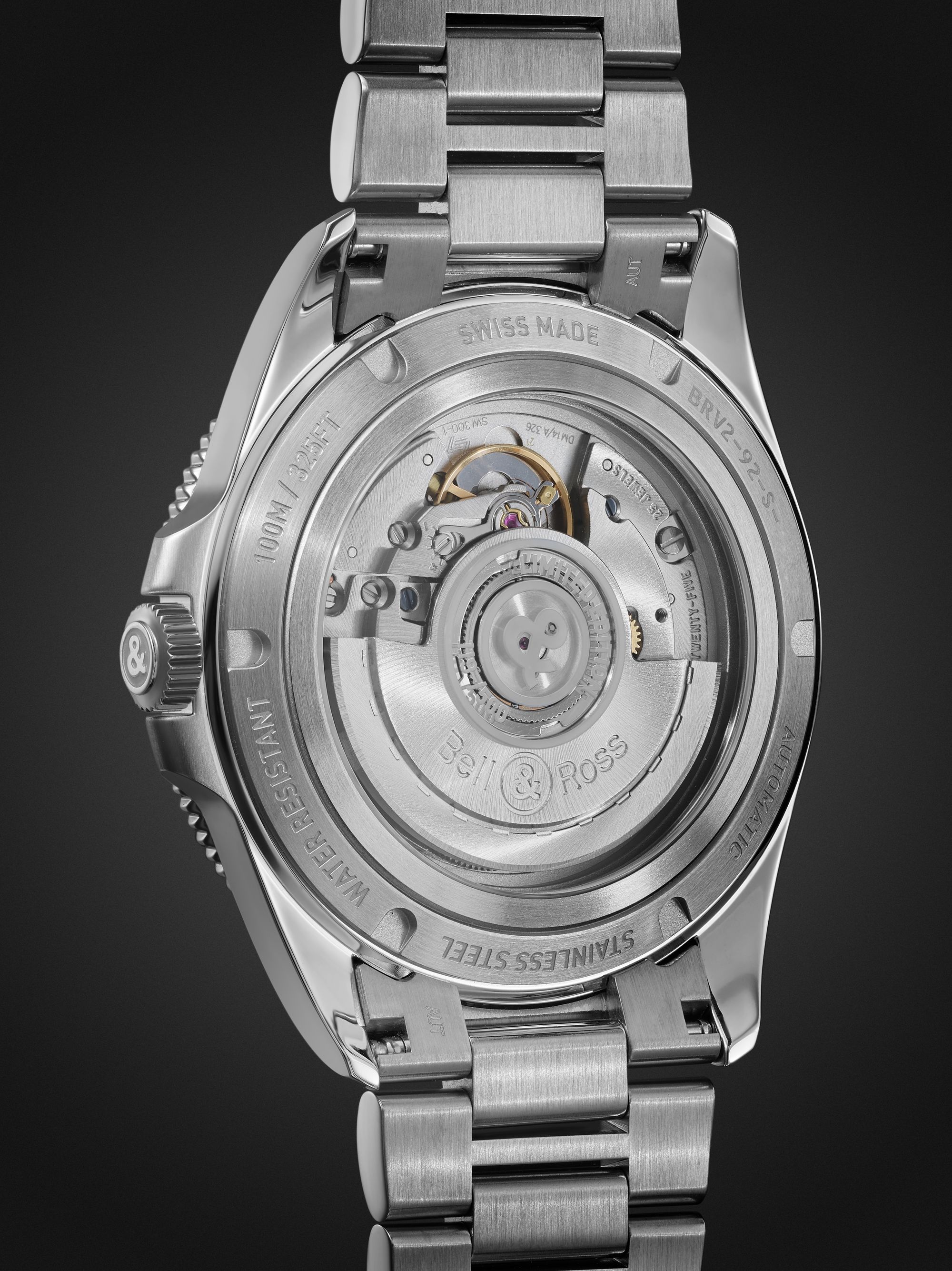 BELL & ROSS BR V2-92 Orange Limited Edition Automatic 41mm Stainless Steel Watch, Ref. No. BRV292-O-ST/SST