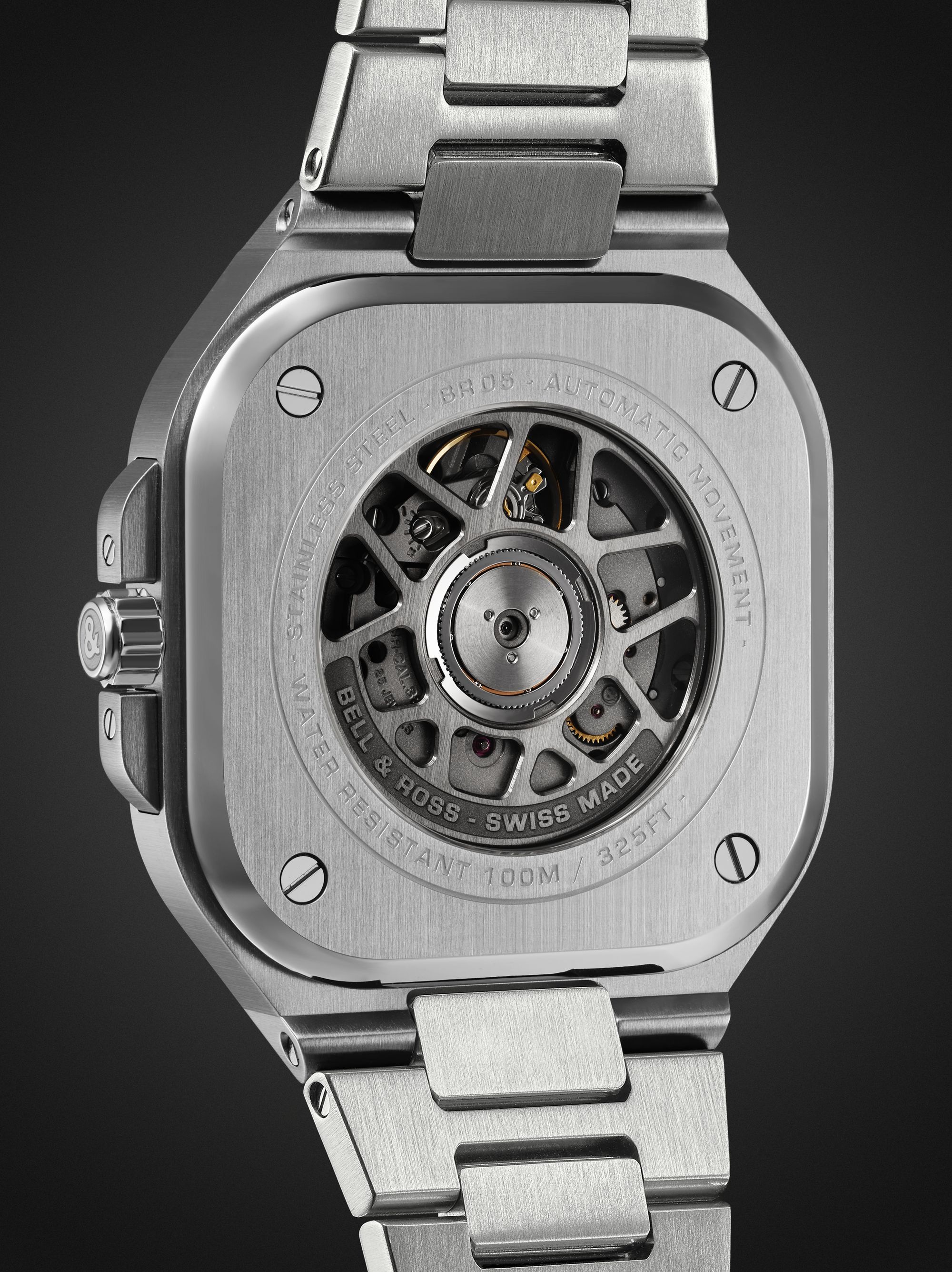 BELL & ROSS BR 05 GMT Automatic 41mm Stainless Steel Watch, Ref. No. BR05G-SI-ST/SST