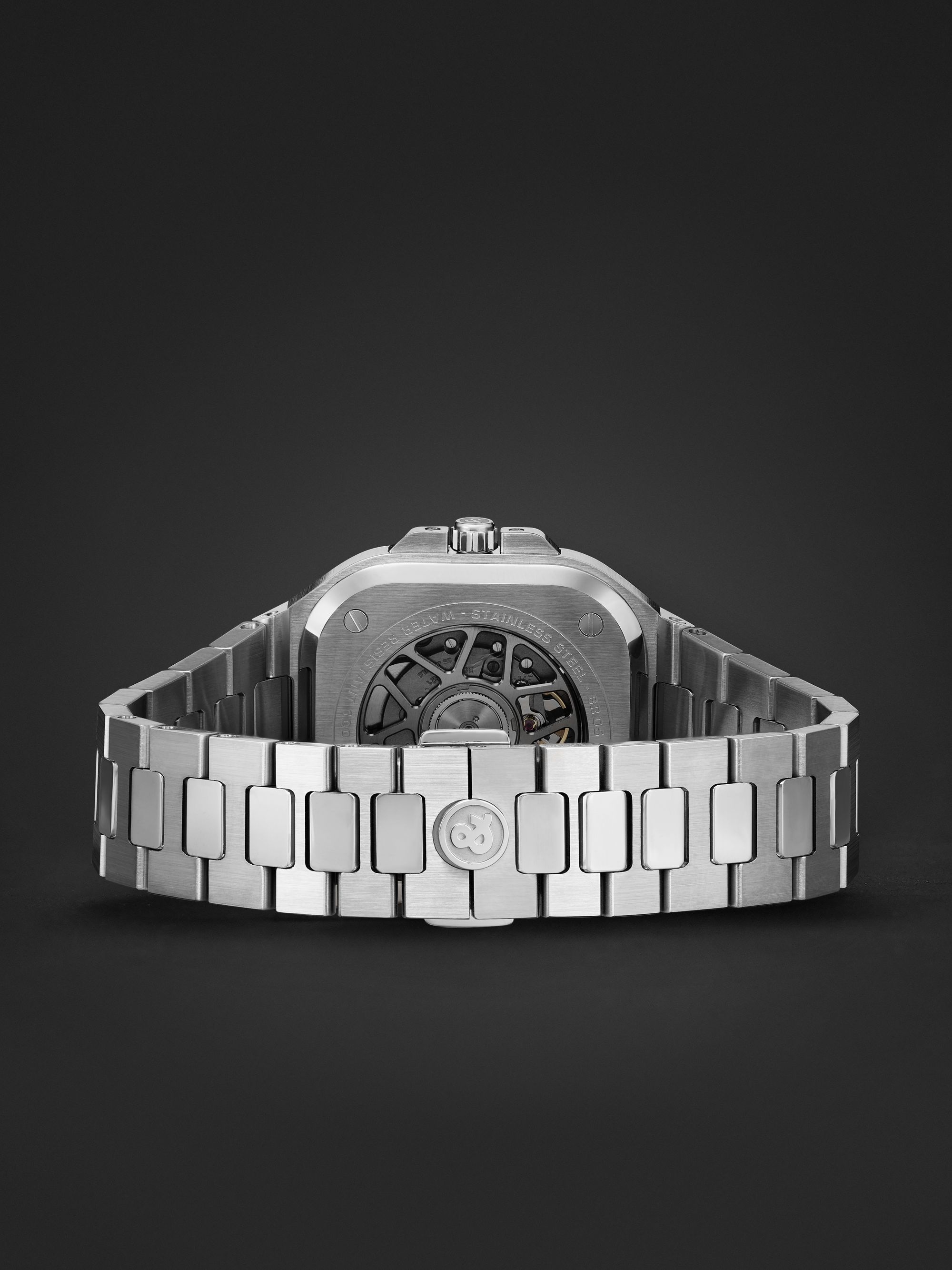 BELL & ROSS BR 05 GMT Automatic 41mm Stainless Steel Watch, Ref. No. BR05G-SI-ST/SST