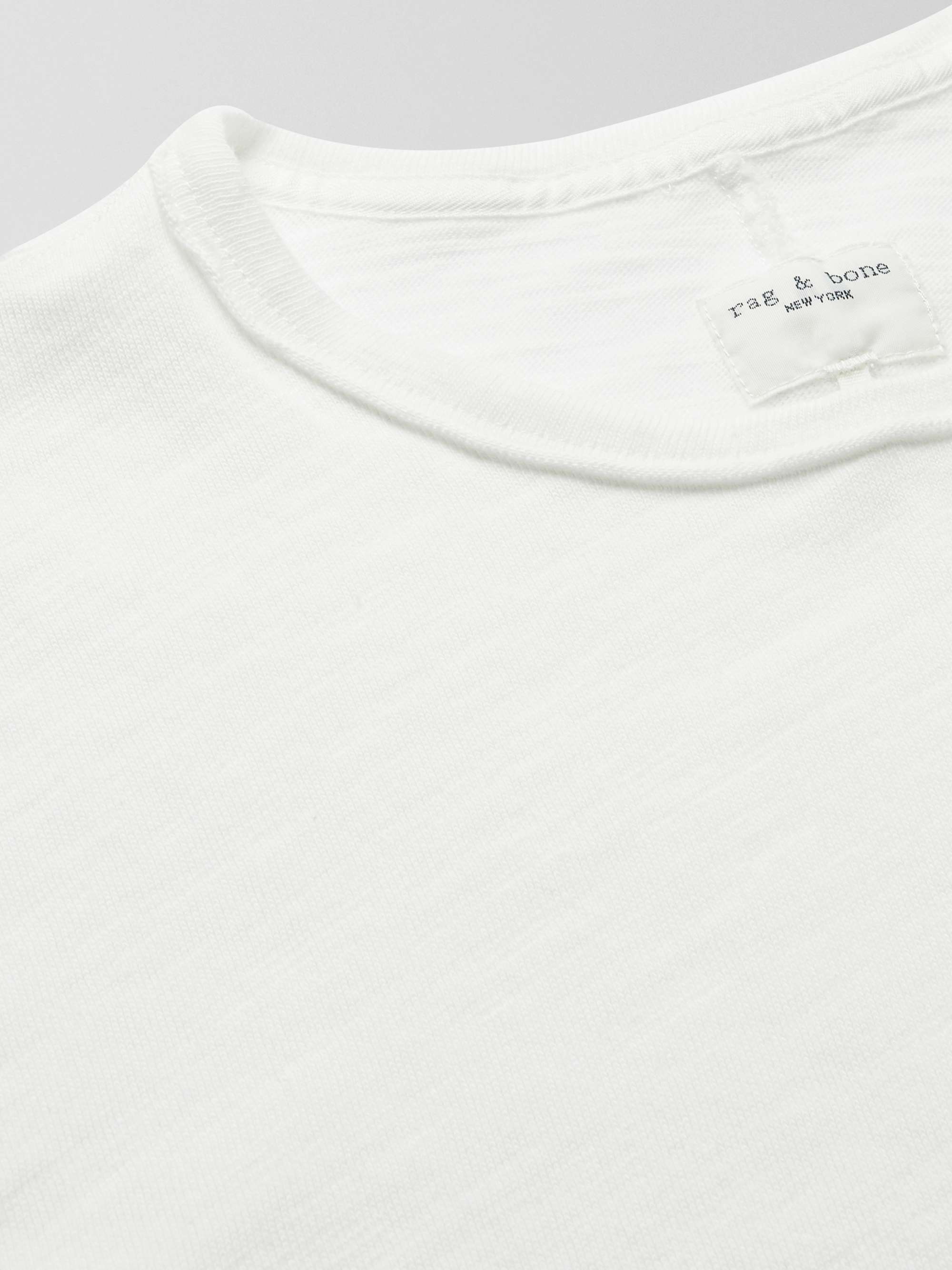 RAG & BONE Classic Flame Slub Cotton-Jersey T-Shirt