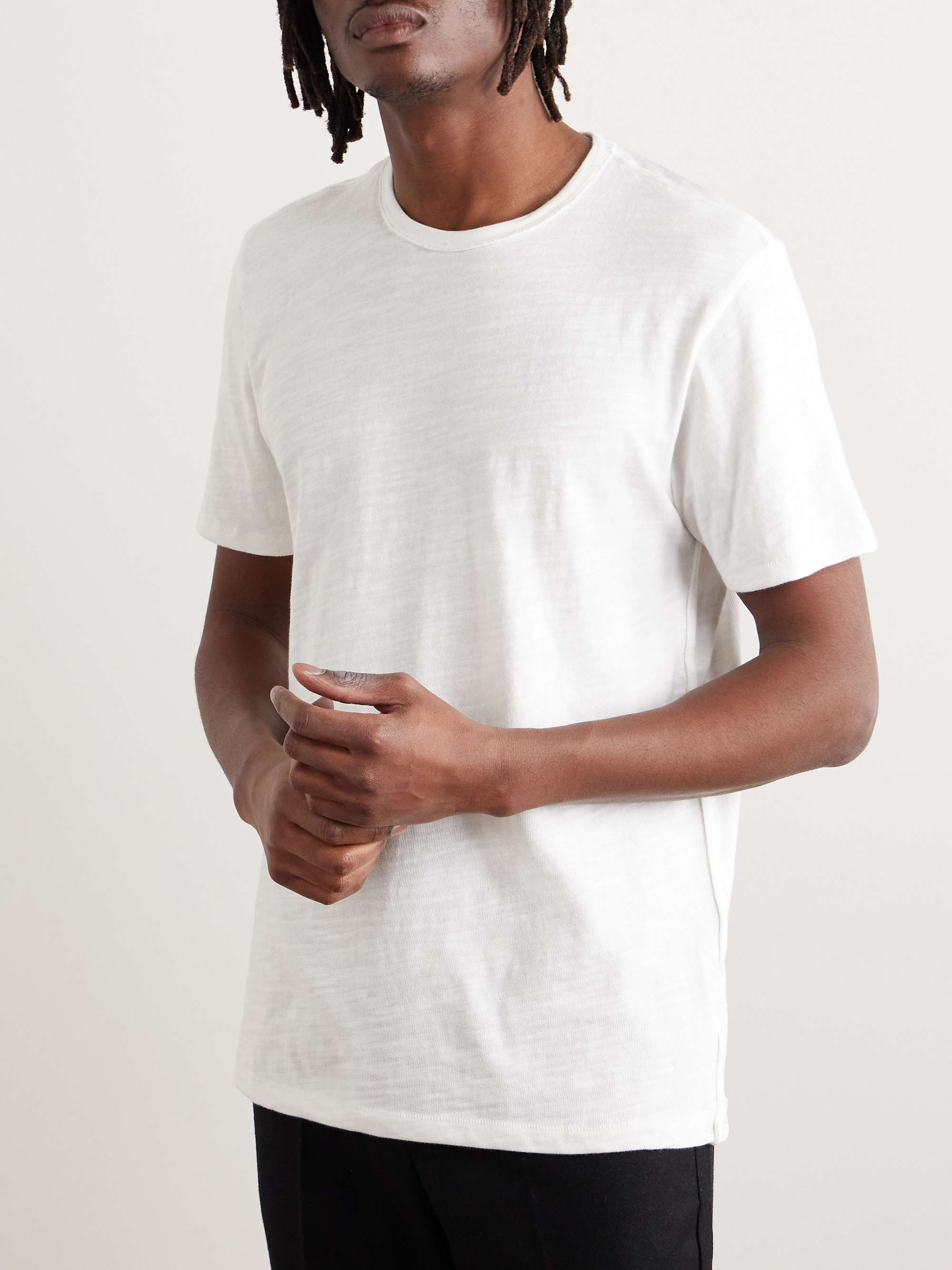 RAG & BONE Classic Flame Slub Cotton-Jersey T-Shirt