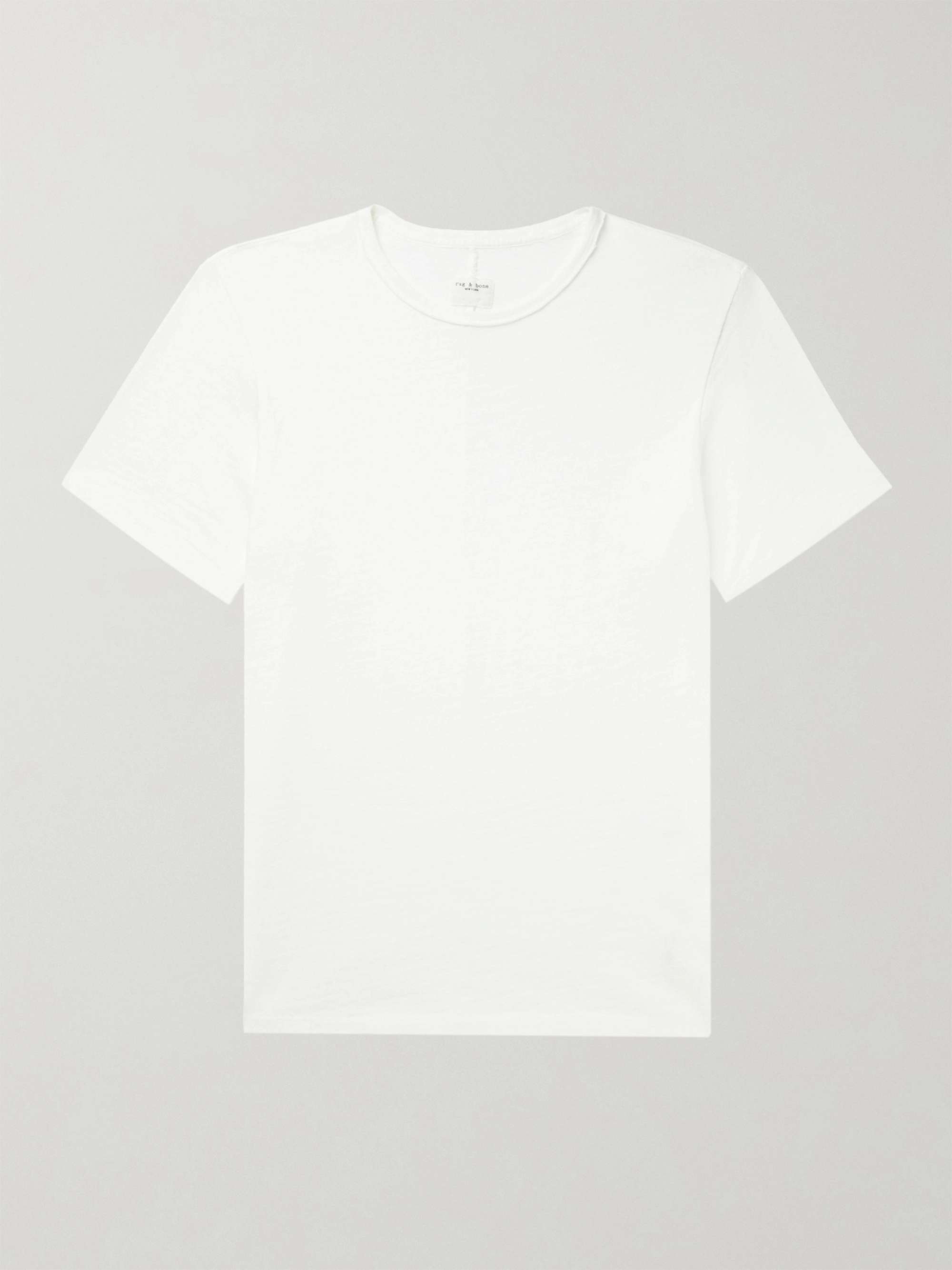 James Perse Combed Cotton-jersey T-Shirt - Men - White T-shirts - S