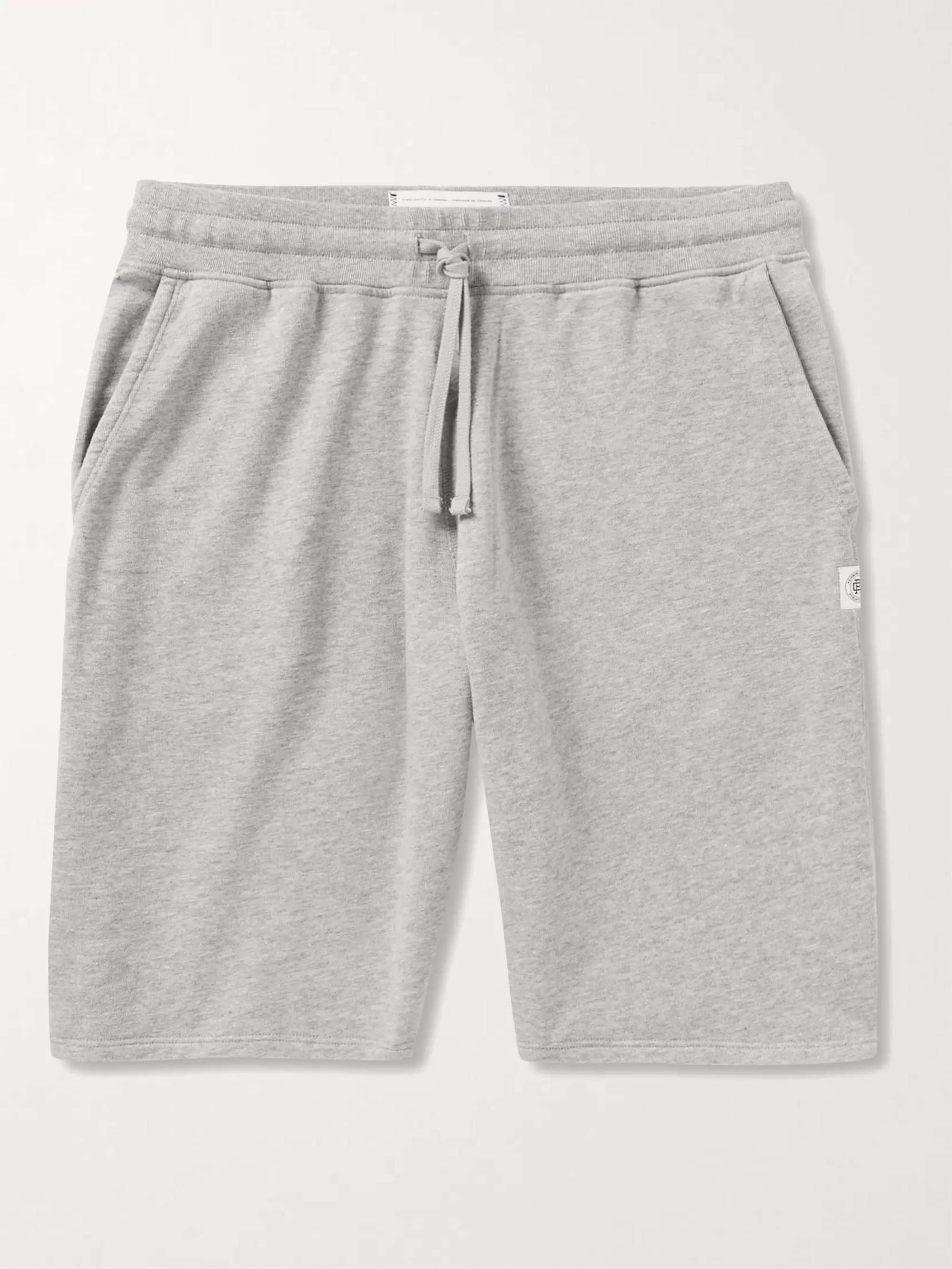 REIGNING CHAMP Mélange Loopback Pima Cotton-Jersey Drawstring Shorts for  Men