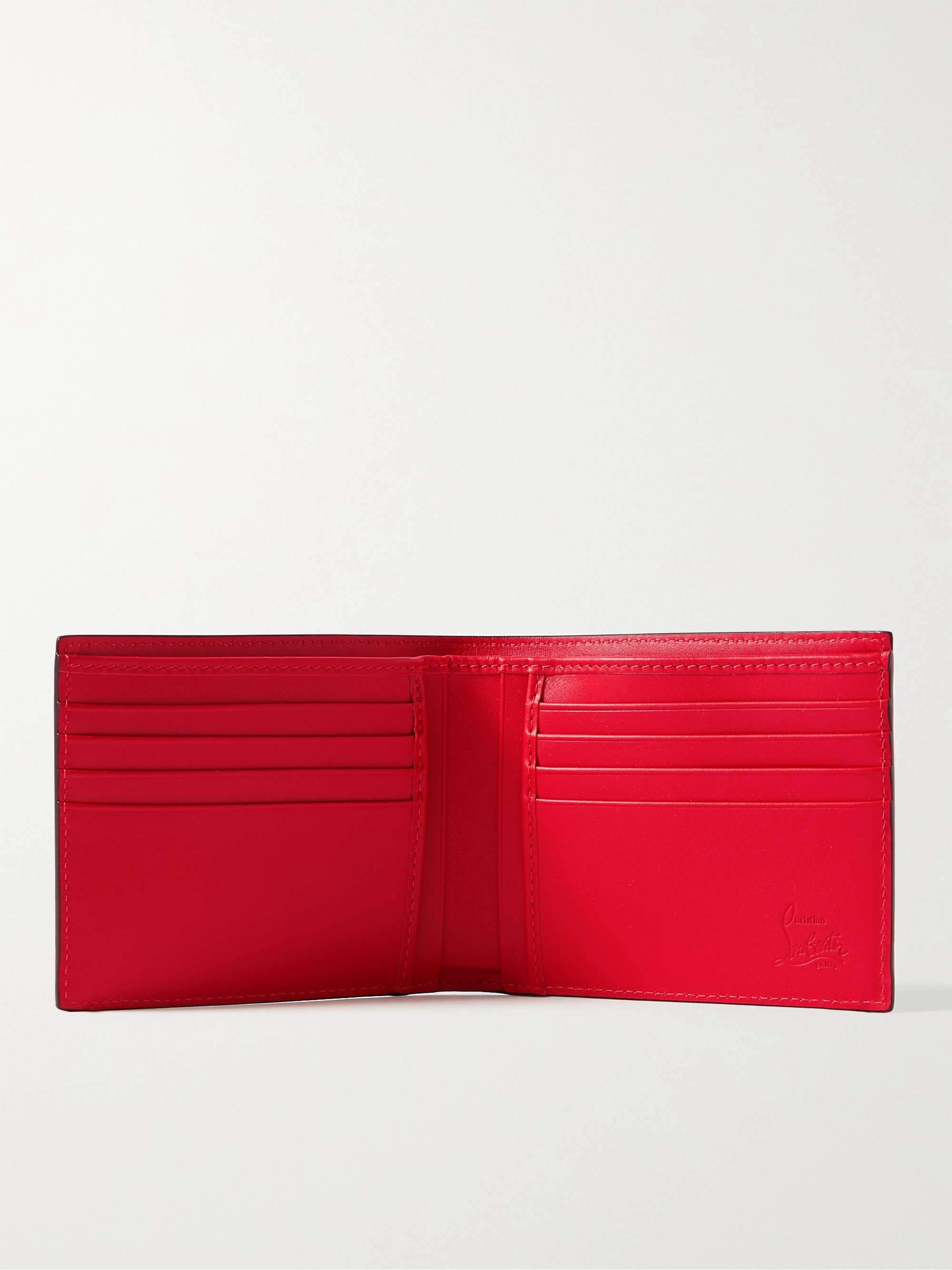 CHRISTIAN LOUBOUTIN Croc-Effect Leather Billfold Wallet