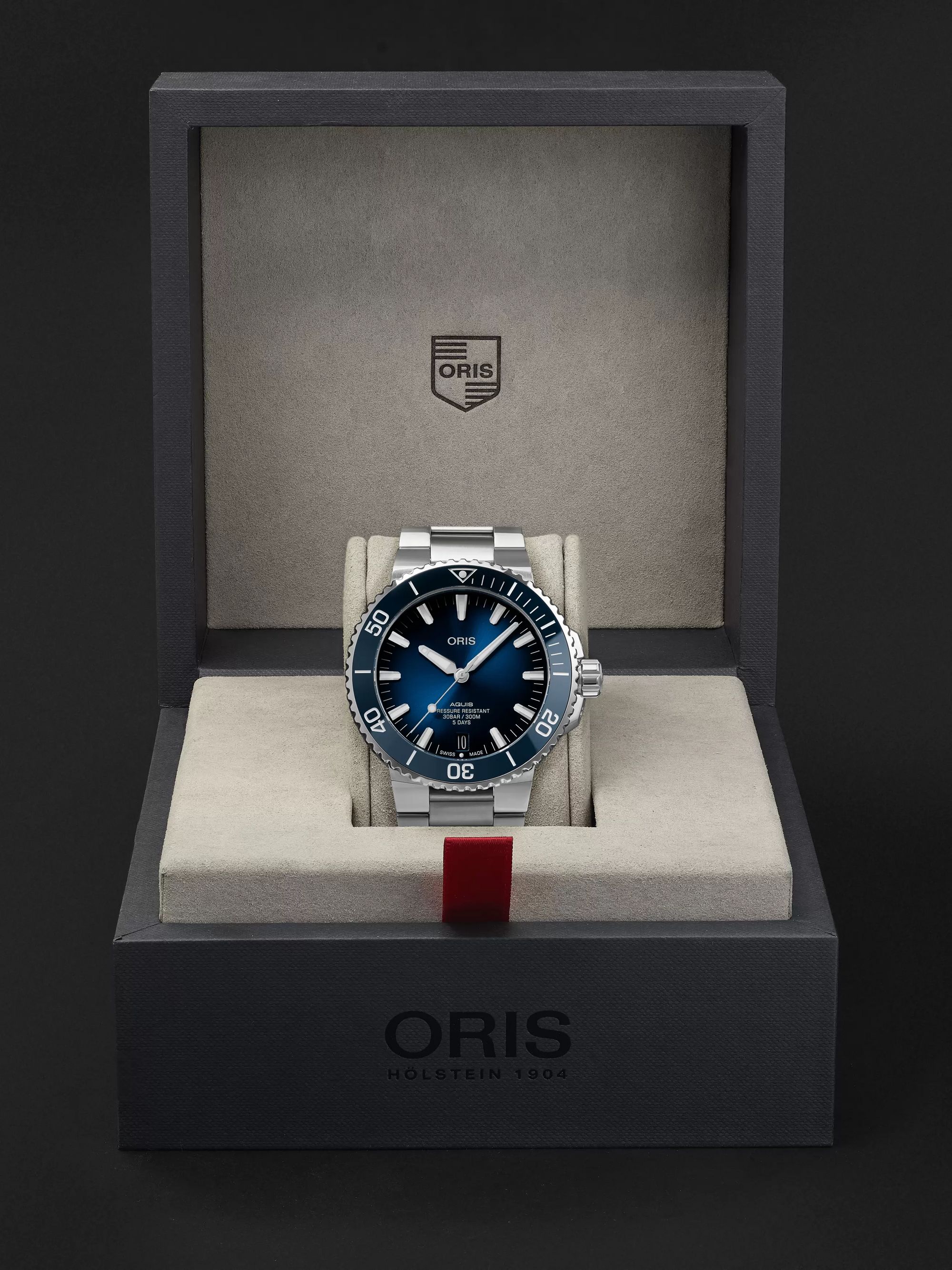 ORIS Aquis Date Calibre 400 Automatic 43.5mm Stainless Steel Watch, Ref. No. 01 400 7763 4135-07 8 24 09PEB