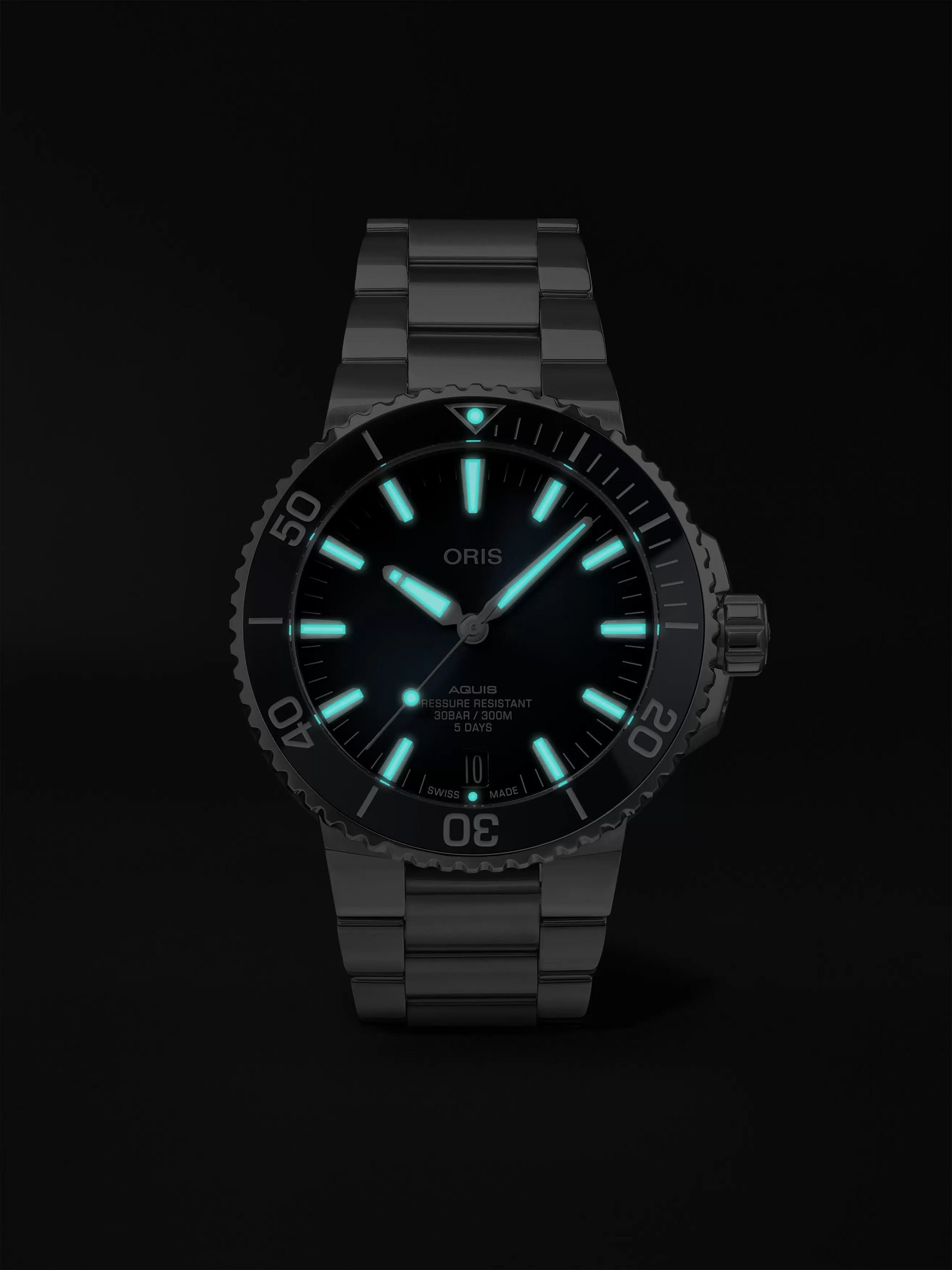ORIS Aquis Date Calibre 400 Automatic 43.5mm Stainless Steel Watch, Ref. No. 01 400 7763 4135-07 8 24 09PEB