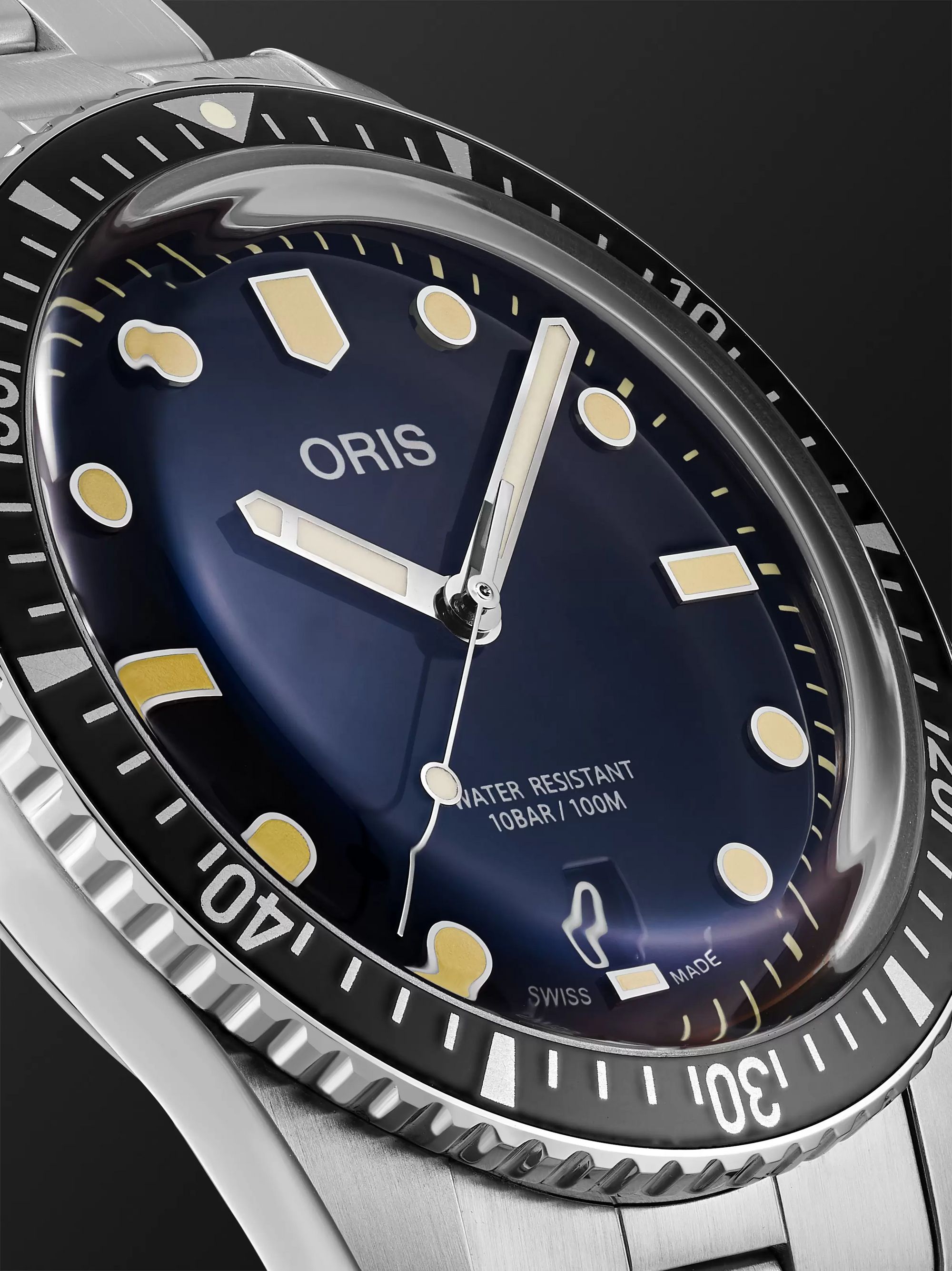 ORIS Divers Sixty-Five Automatic 40mm Stainless Steel Watch, Ref. No. 01 733 7707 4055-07 8 20 18