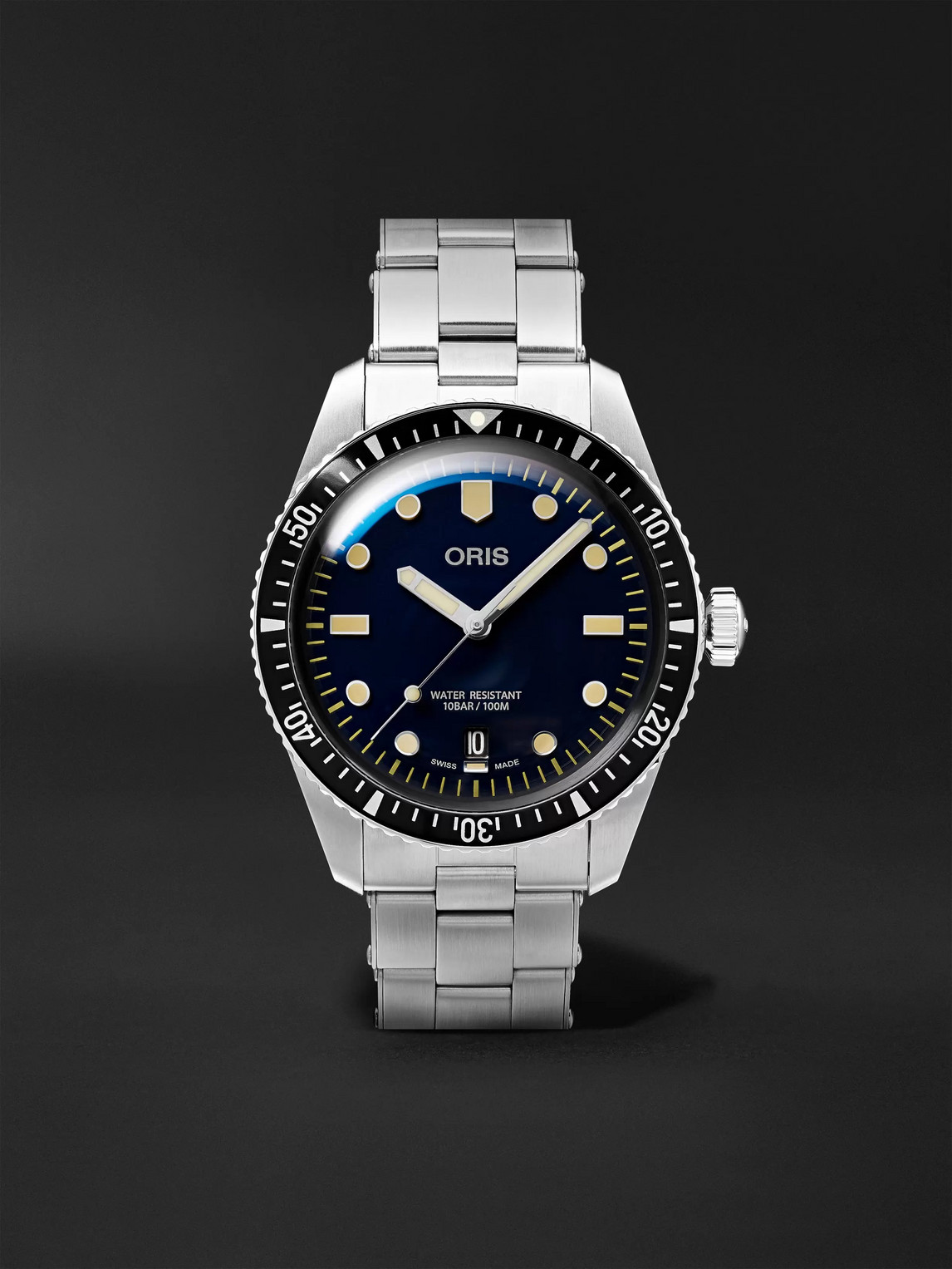 ORIS Divers Sixty-Five Automatic 40mm Stainless Steel Watch, Ref. No. 01 733 7707 4055-07 8 20 18 - Men