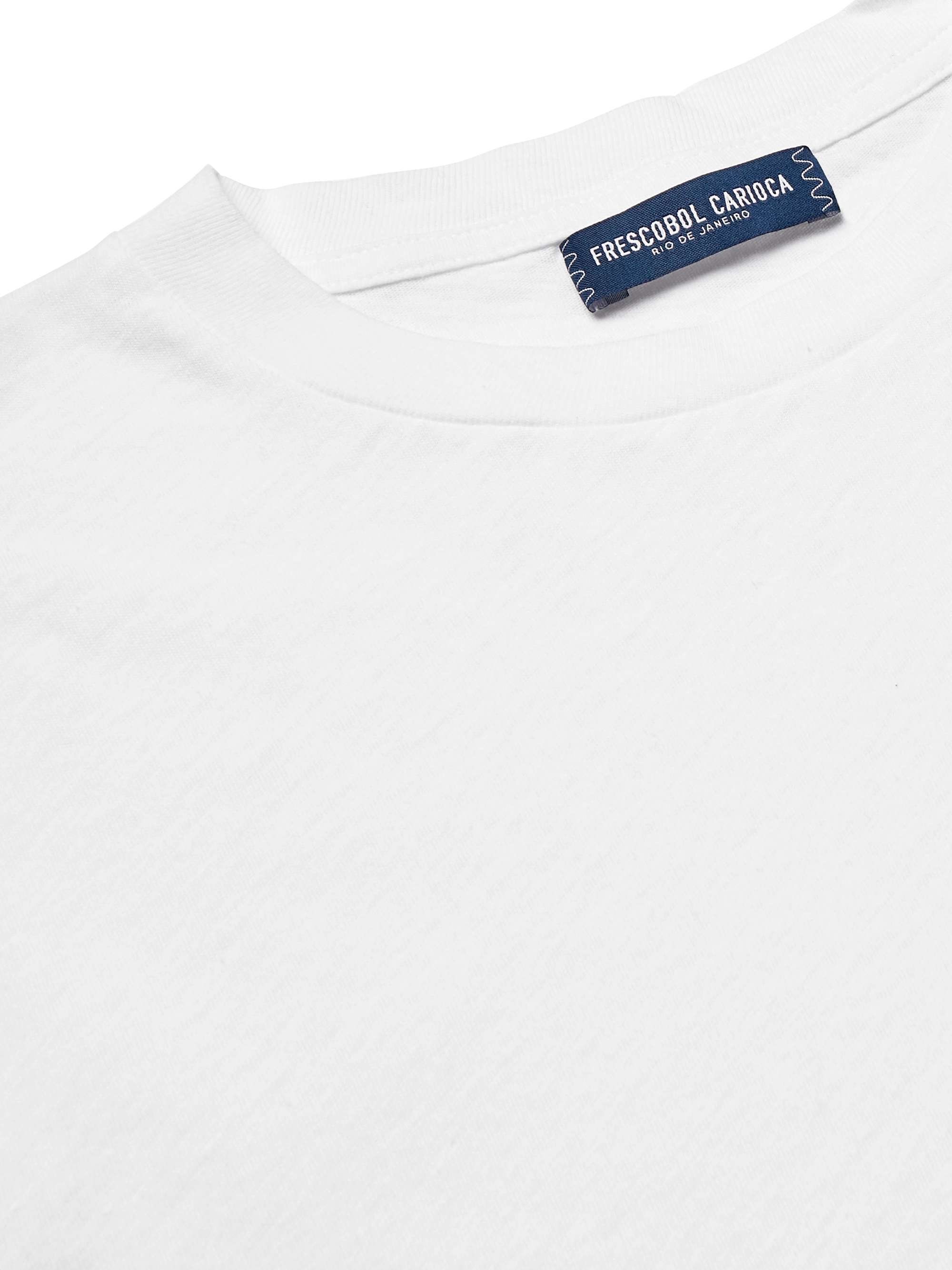 FRESCOBOL CARIOCA Lucio Cotton and Linen-Blend T-Shirt