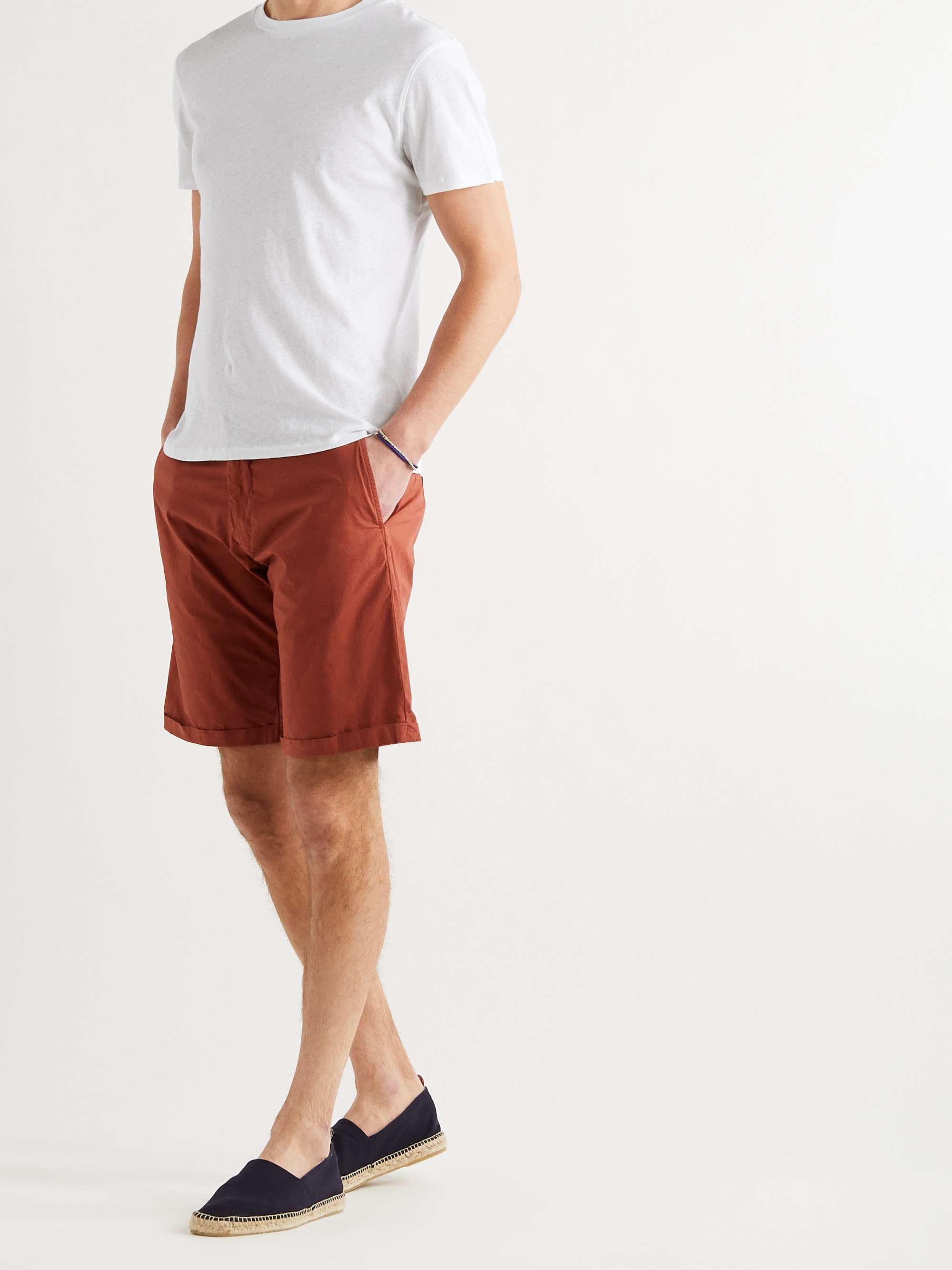FRESCOBOL CARIOCA Lucio Cotton and Linen-Blend T-Shirt