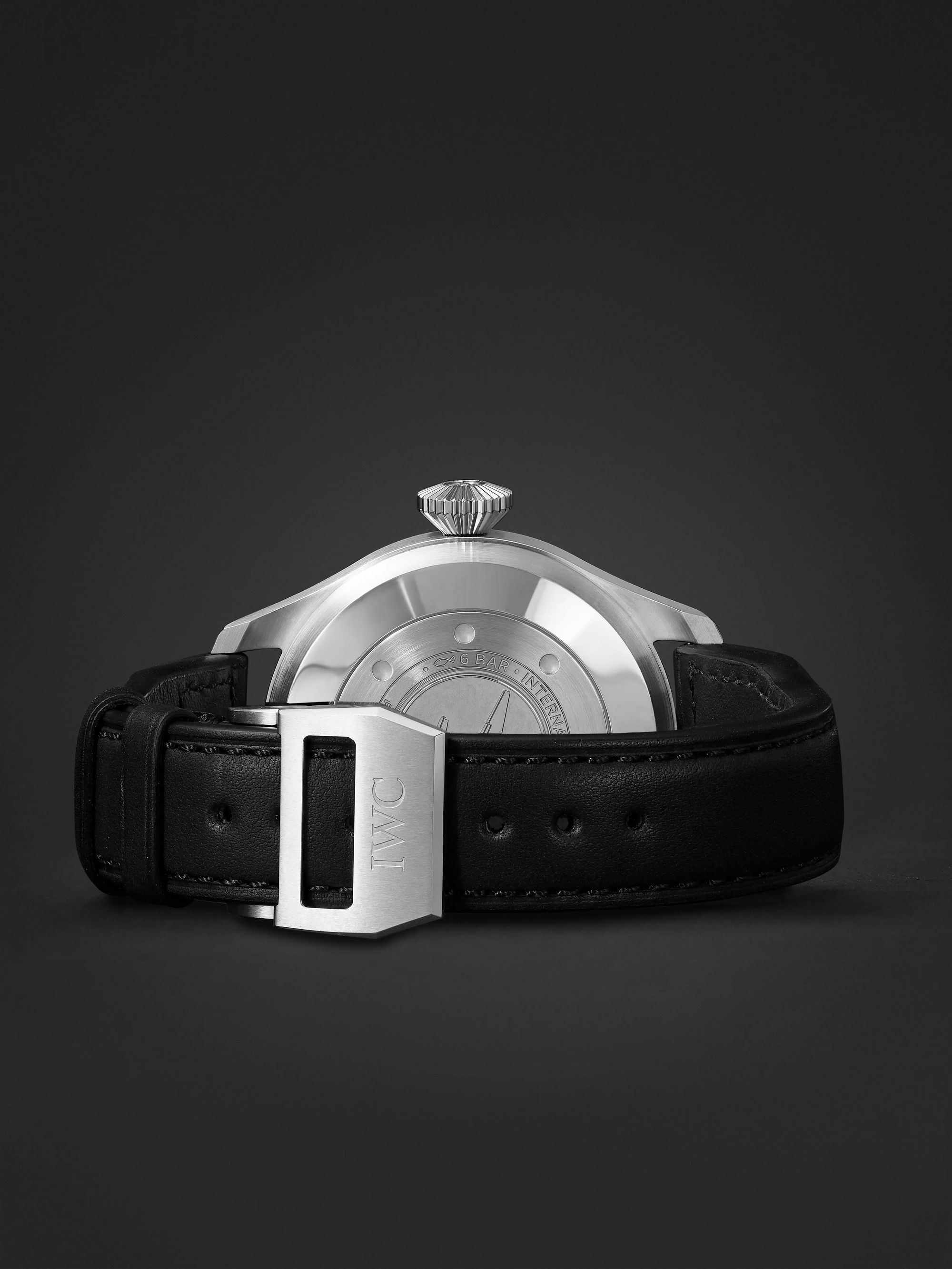 IWC SCHAFFHAUSEN Big Pilot's Automatic 46.2mm Stainless Steel and Leather Watch, Ref. No. IW501001