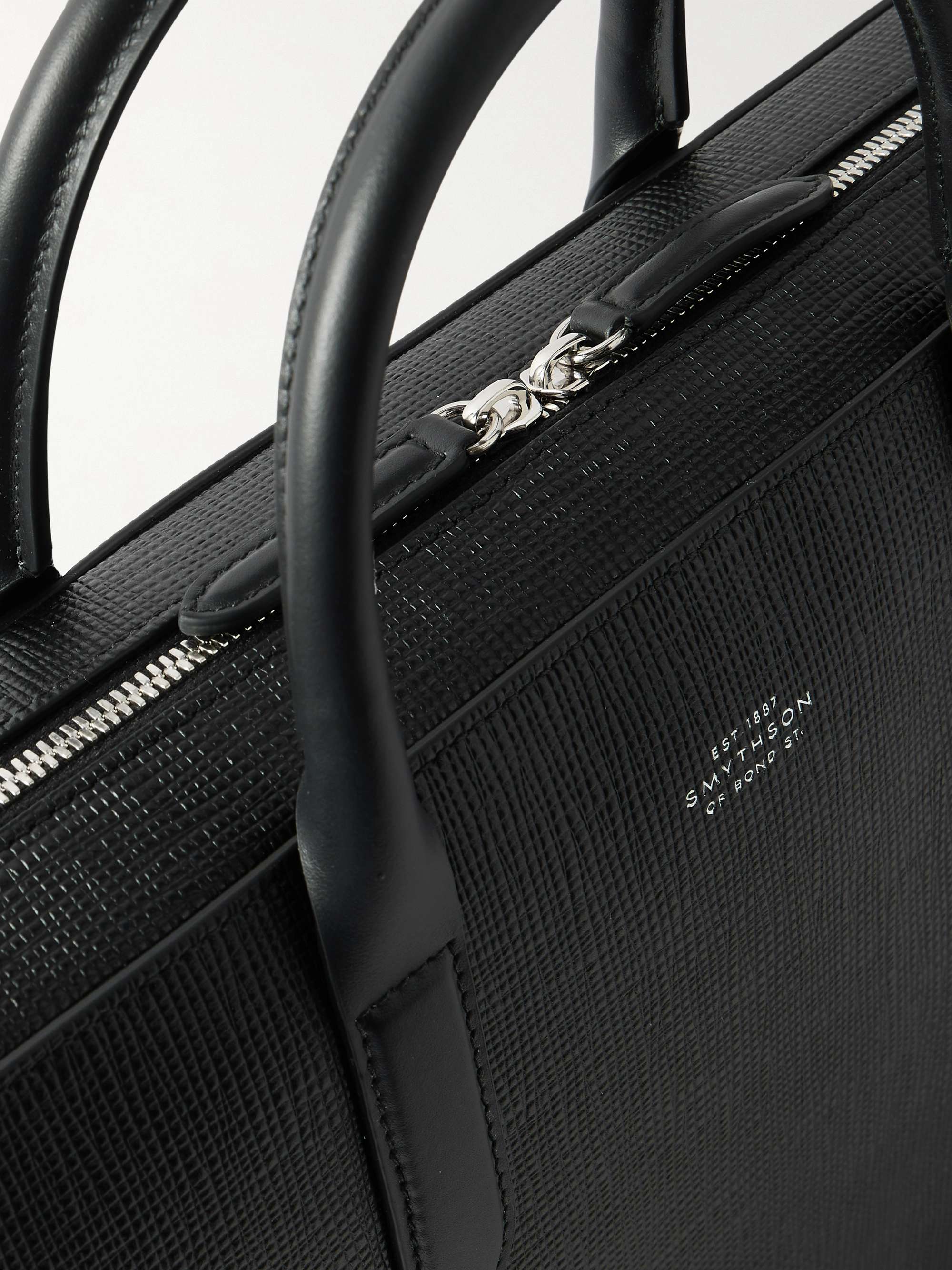 SMYTHSON Panama Cross-Grain Leather Briefcase
