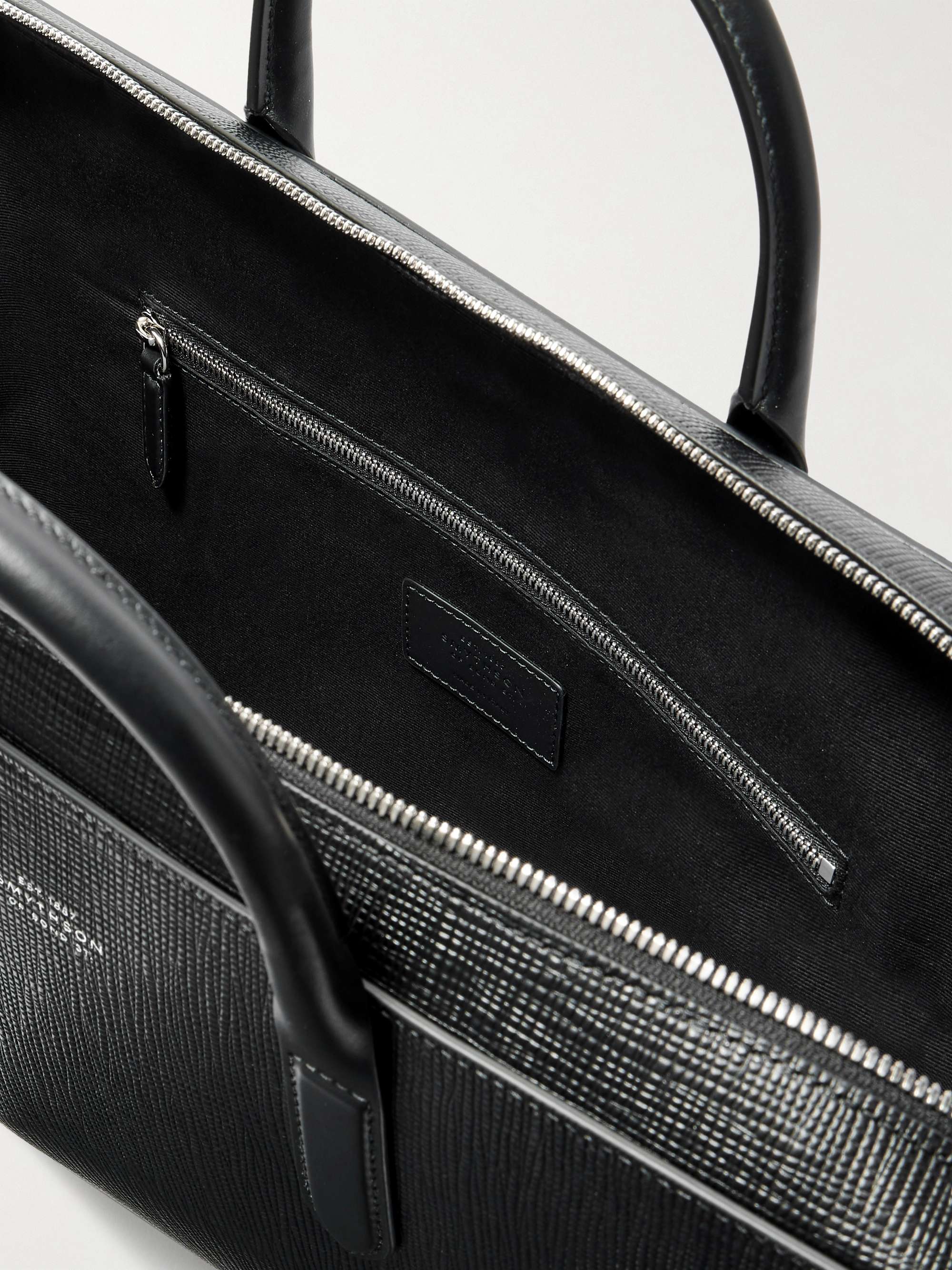 SMYTHSON Panama Cross-Grain Leather Briefcase