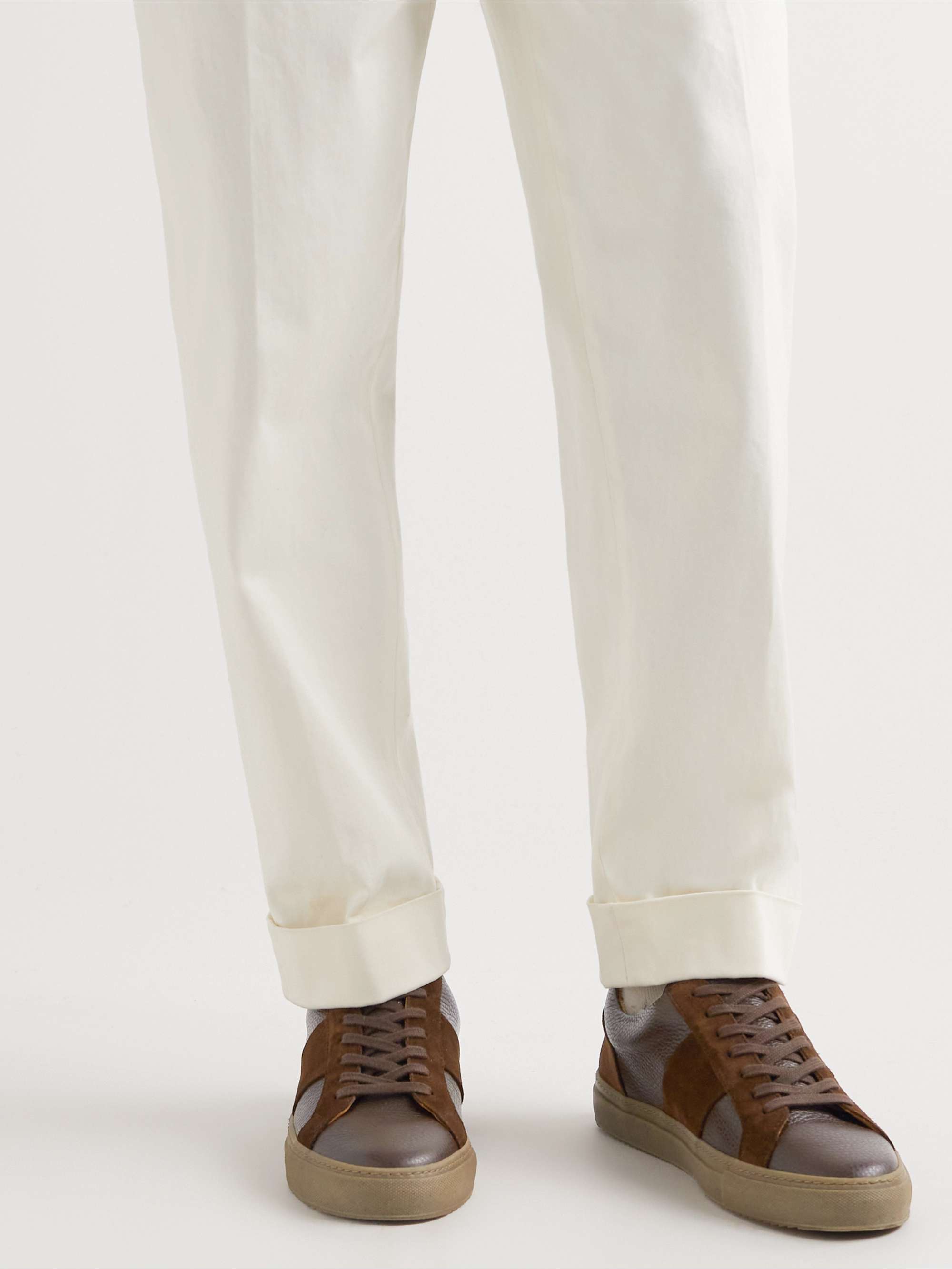 MR P. Larry Regenerated Suede by evolo® and Full-Grain Leather Sneakers