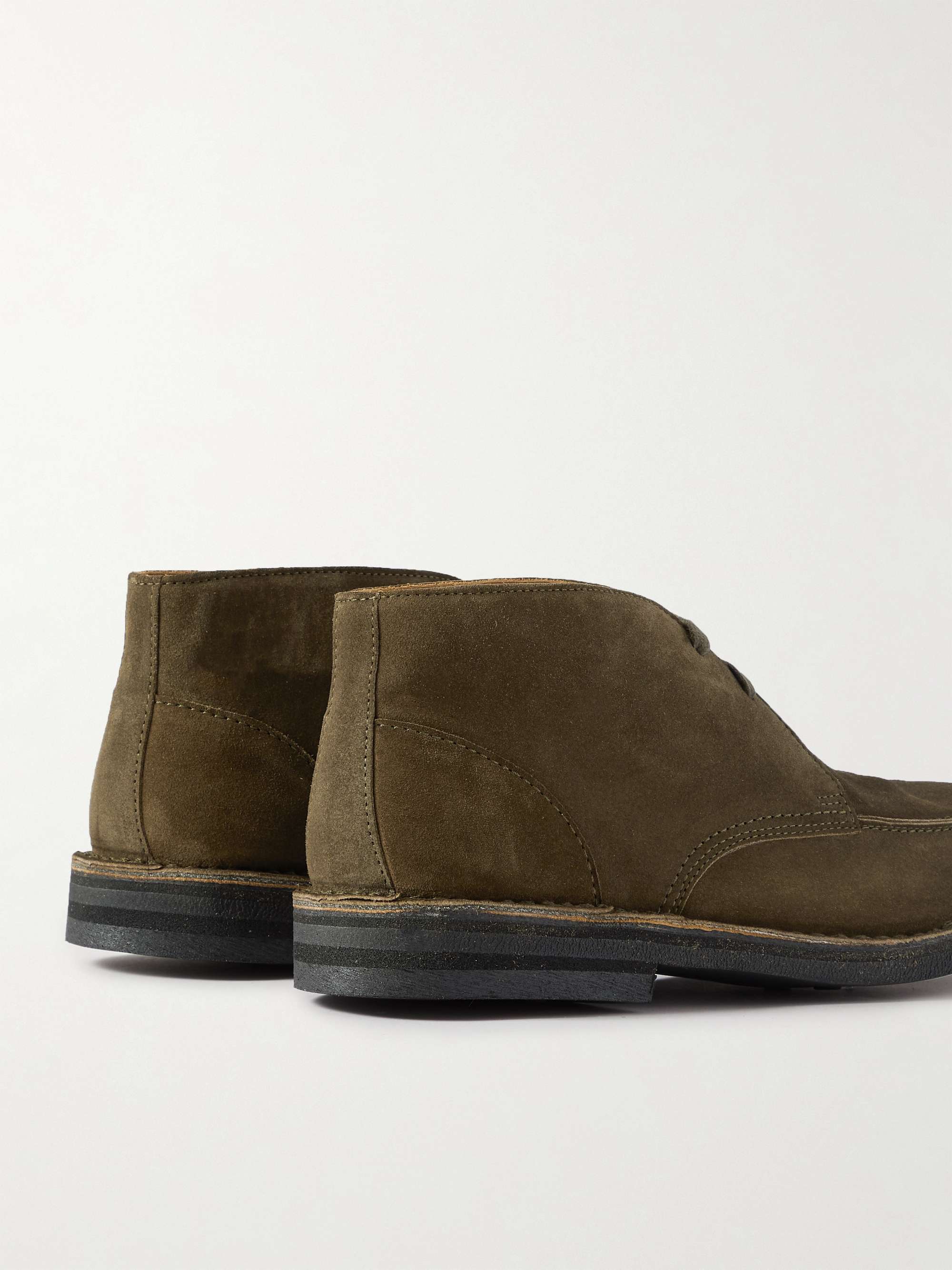 MR P. Andrew Split-Toe Shearling-Lined Regenerated Suede by evolo ...