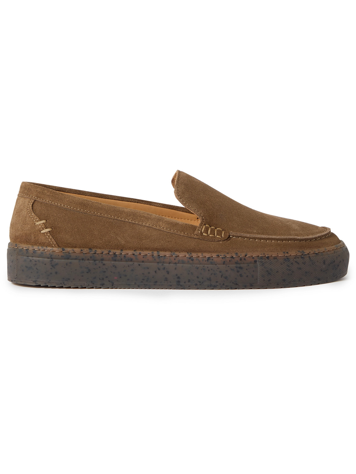 Mr P Larry Suede Slip-on Sneakers In Brown