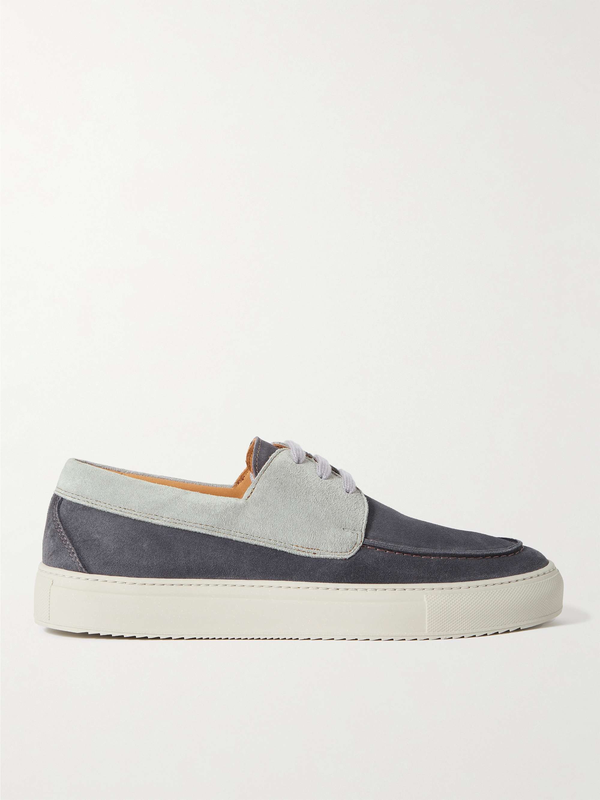 Two tone boat discount shoes